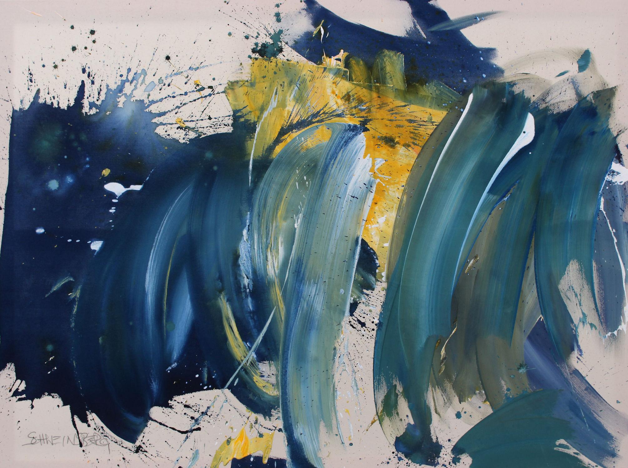 La nuit embrasse le jour (peinture abstraite) en vente 5