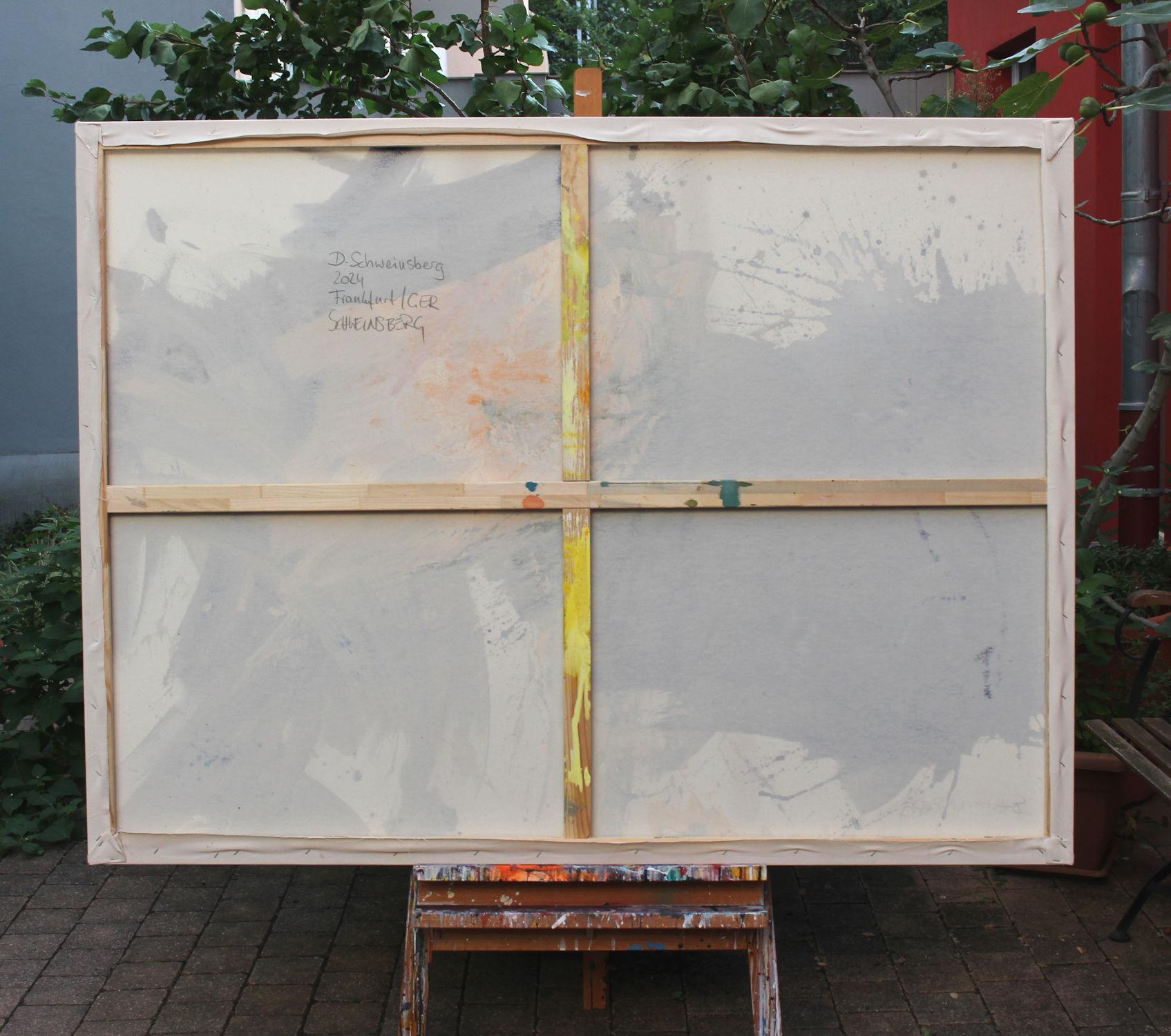 La nuit embrasse le jour (peinture abstraite) en vente 6