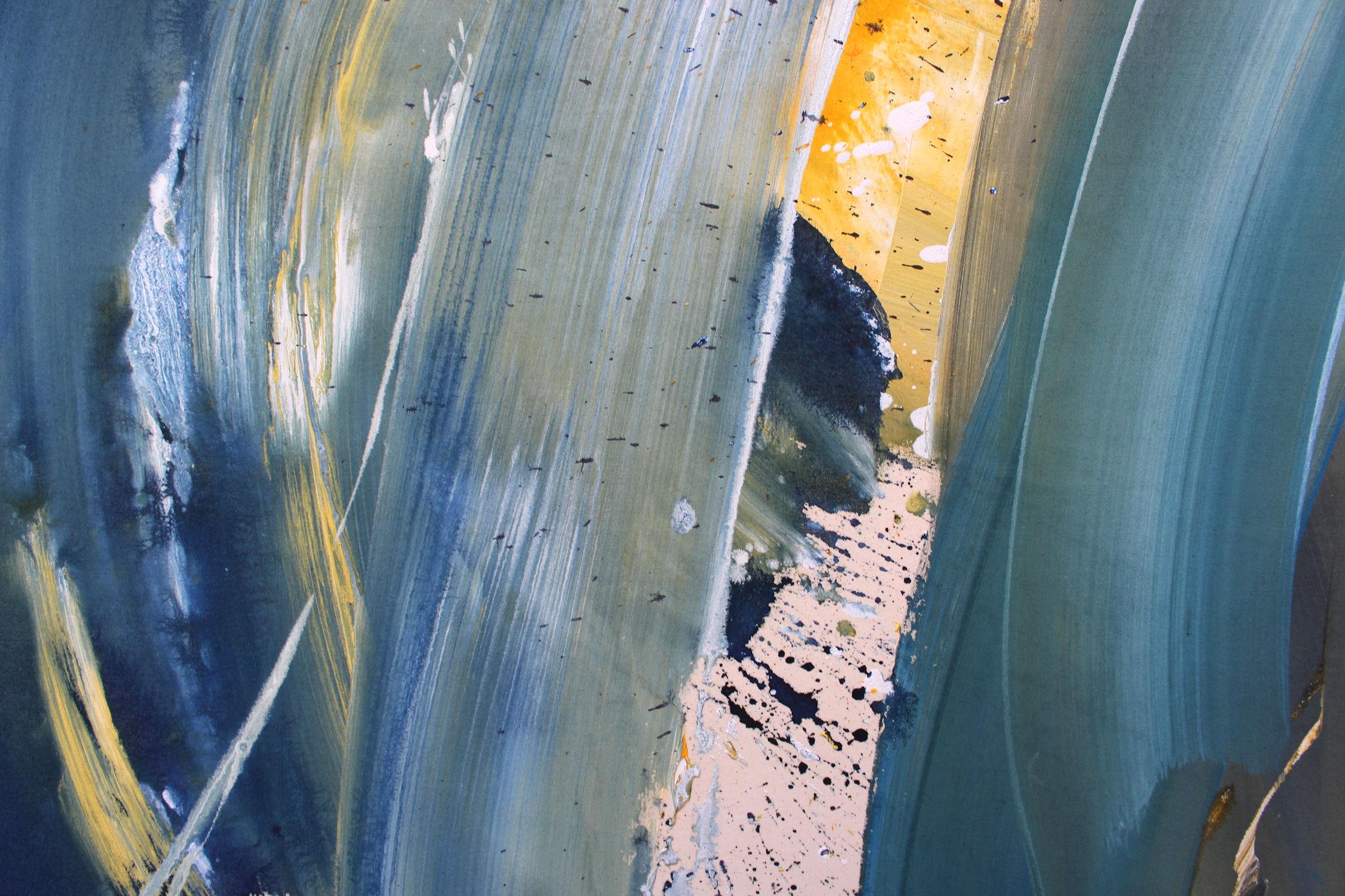 La nuit embrasse le jour (peinture abstraite) en vente 1