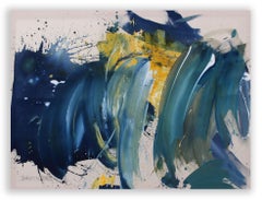 La nuit embrasse le jour (peinture abstraite)