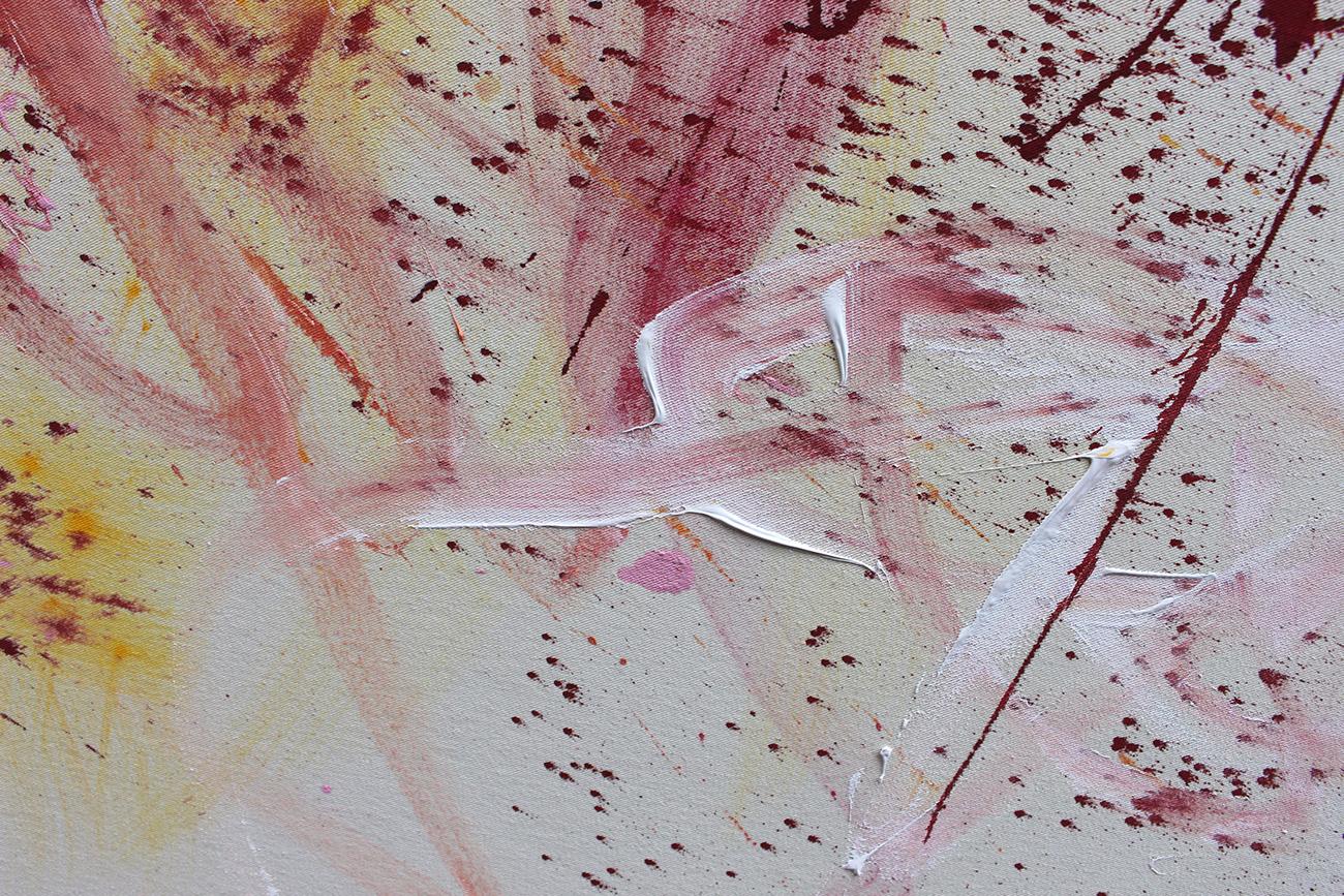 Pink Is The New Black I (Abstract painting) For Sale 6