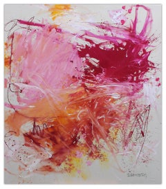 Pink Is The New Black I (Abstract painting)