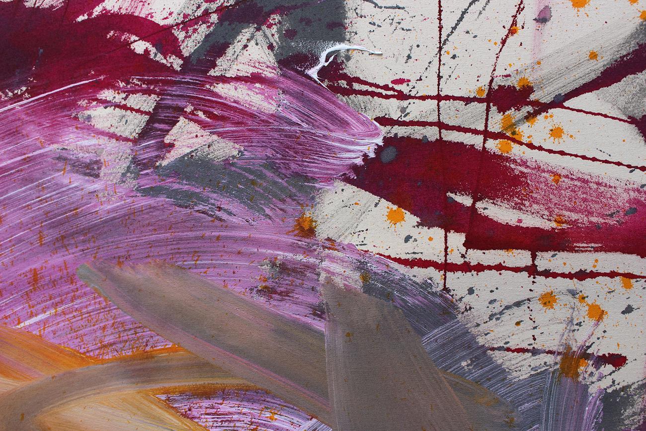 Pink Is The New Black III (peinture abstraite) en vente 5