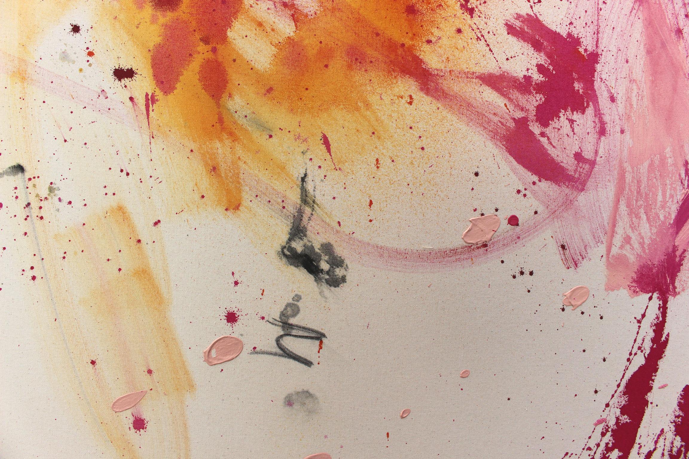 Pink Is The New Black IV (Pittura astratta) in vendita 5