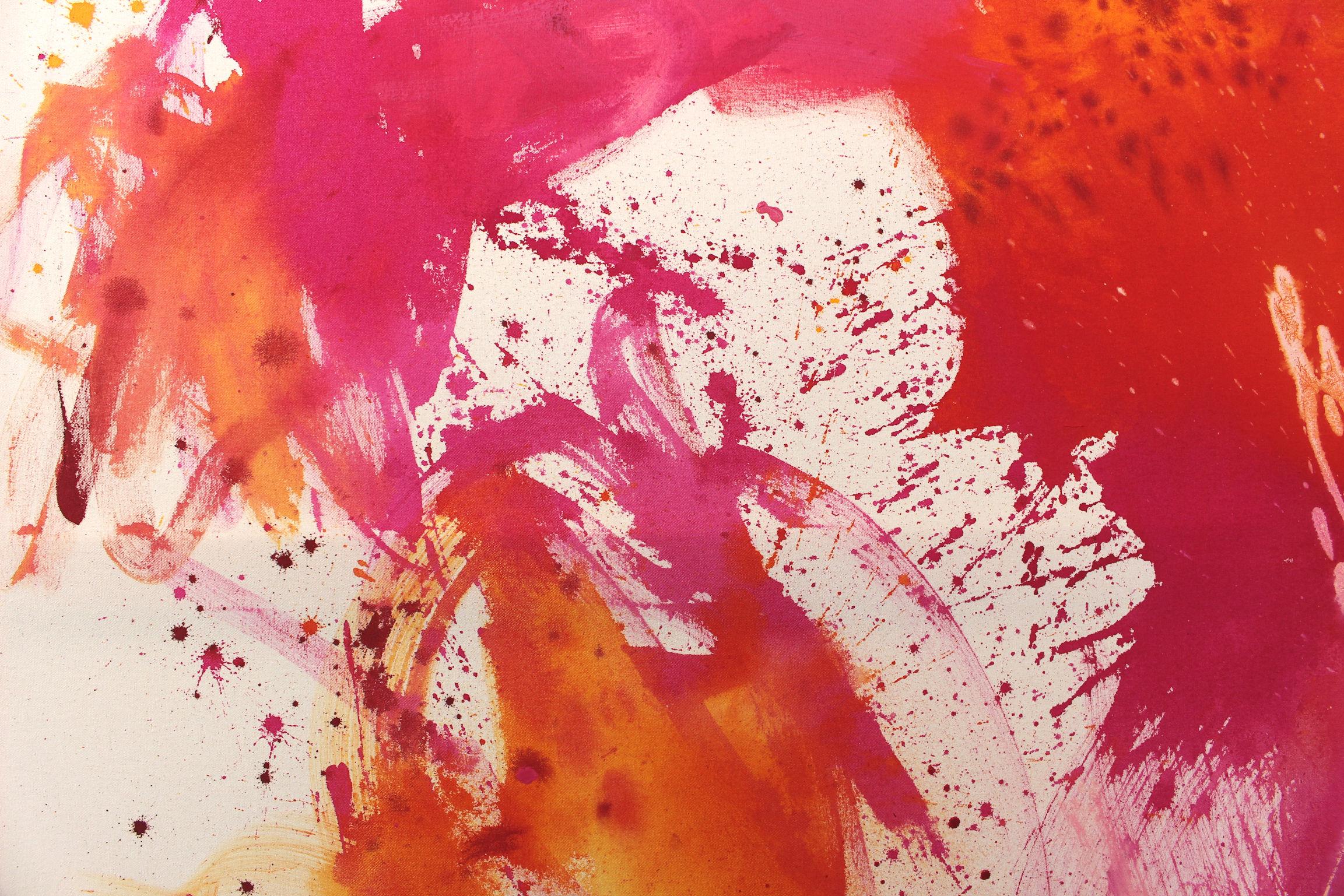 Pink Is The New Black IV (Pittura astratta) in vendita 6