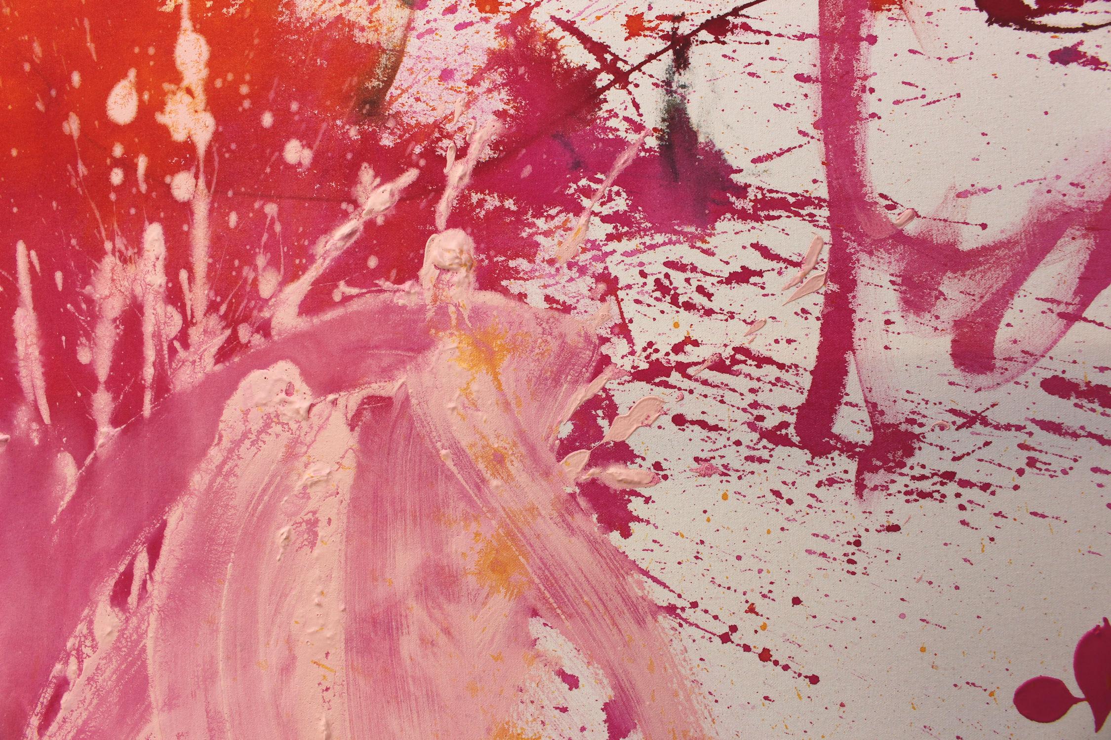 Pink Is The New Black IV (Pittura astratta) in vendita 7