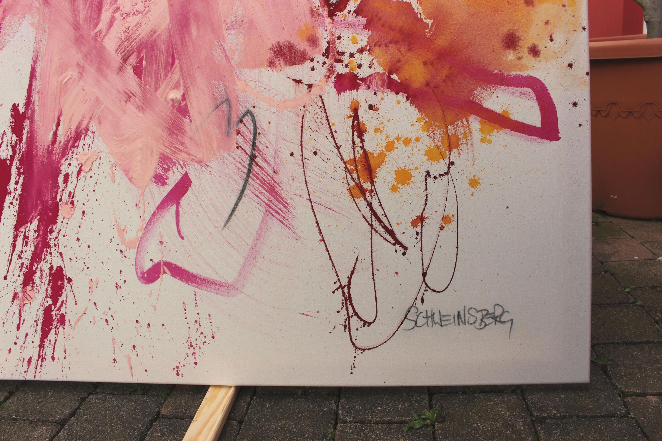 Pink Is The New Black IV (Pittura astratta) in vendita 9