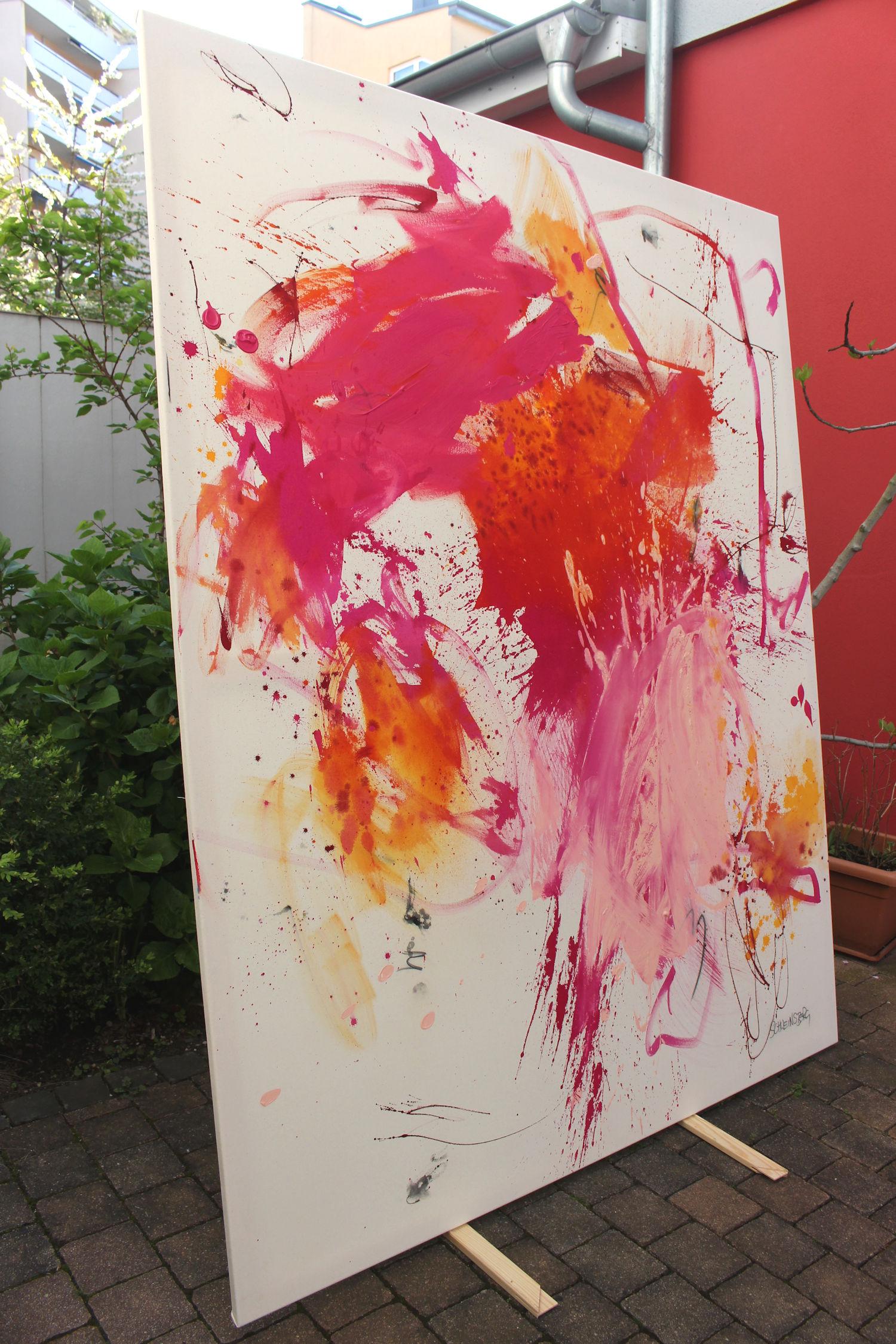 Pink Is The New Black IV (Pittura astratta) in vendita 11