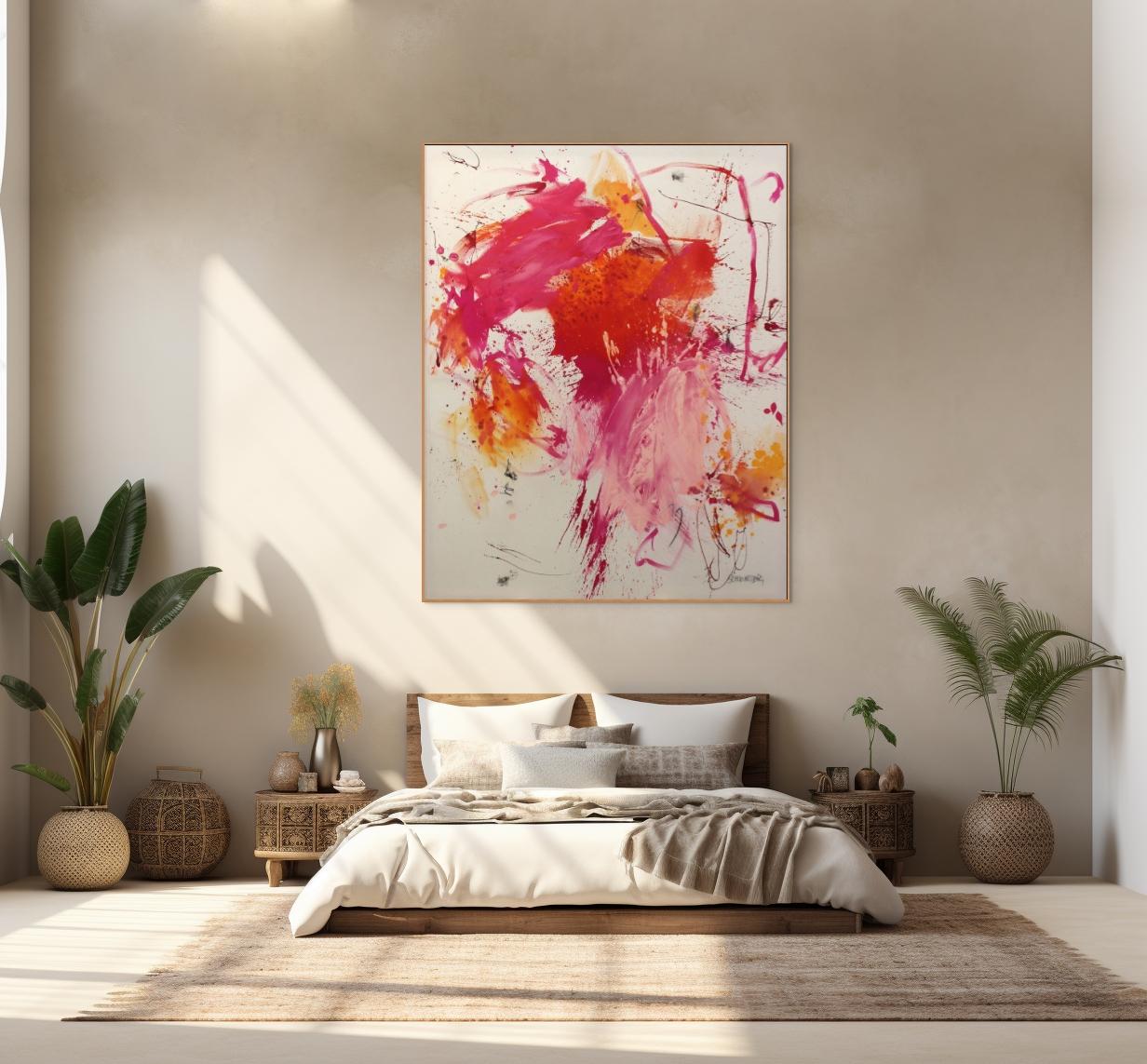 Pink Is The New Black IV (Pittura astratta) - Painting di Daniela Schweinsberg