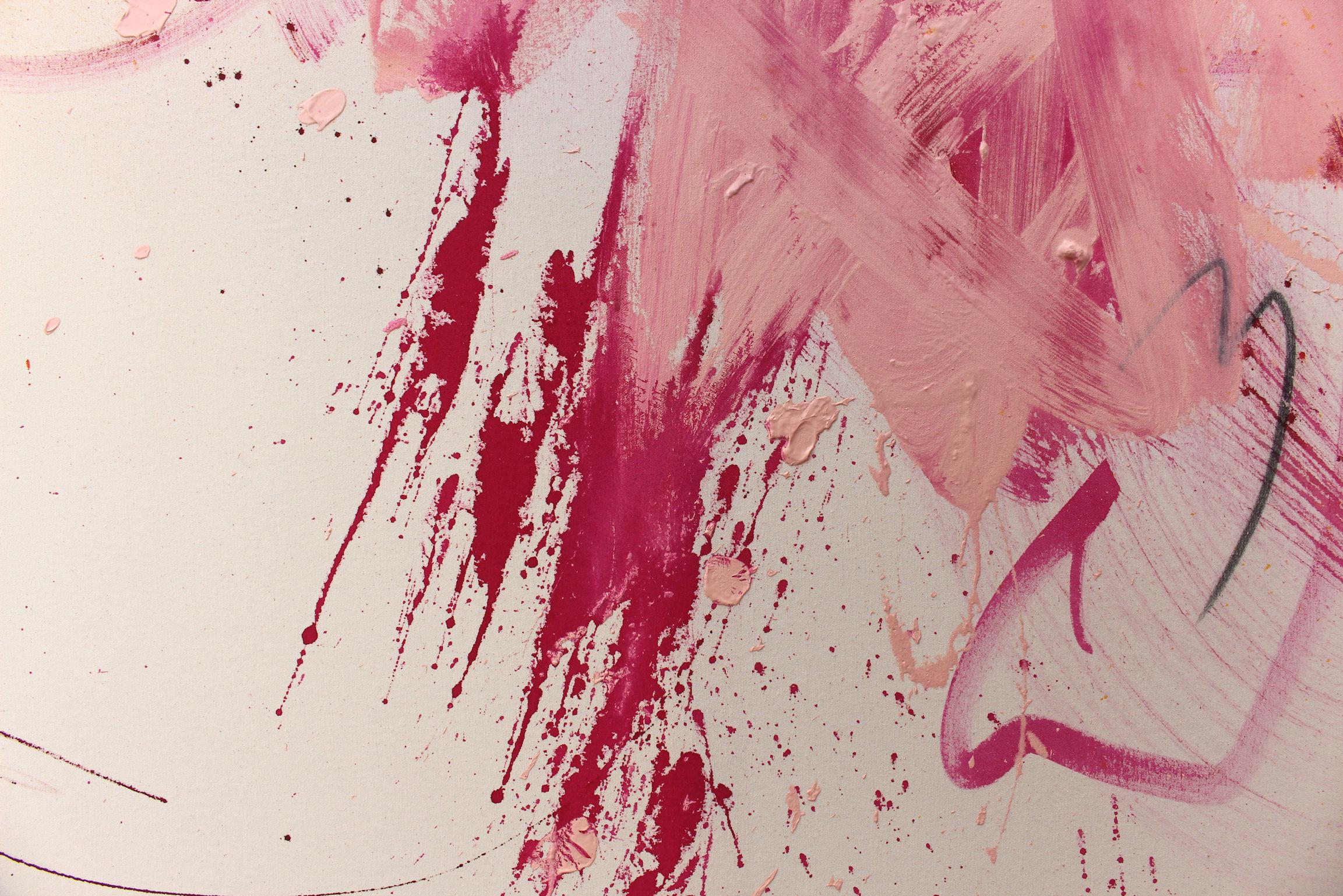 Pink Is The New Black IV (Pittura astratta) in vendita 4