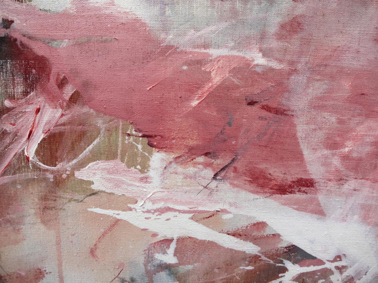 Pink Noise (Abstract Expressionism painting) For Sale 3