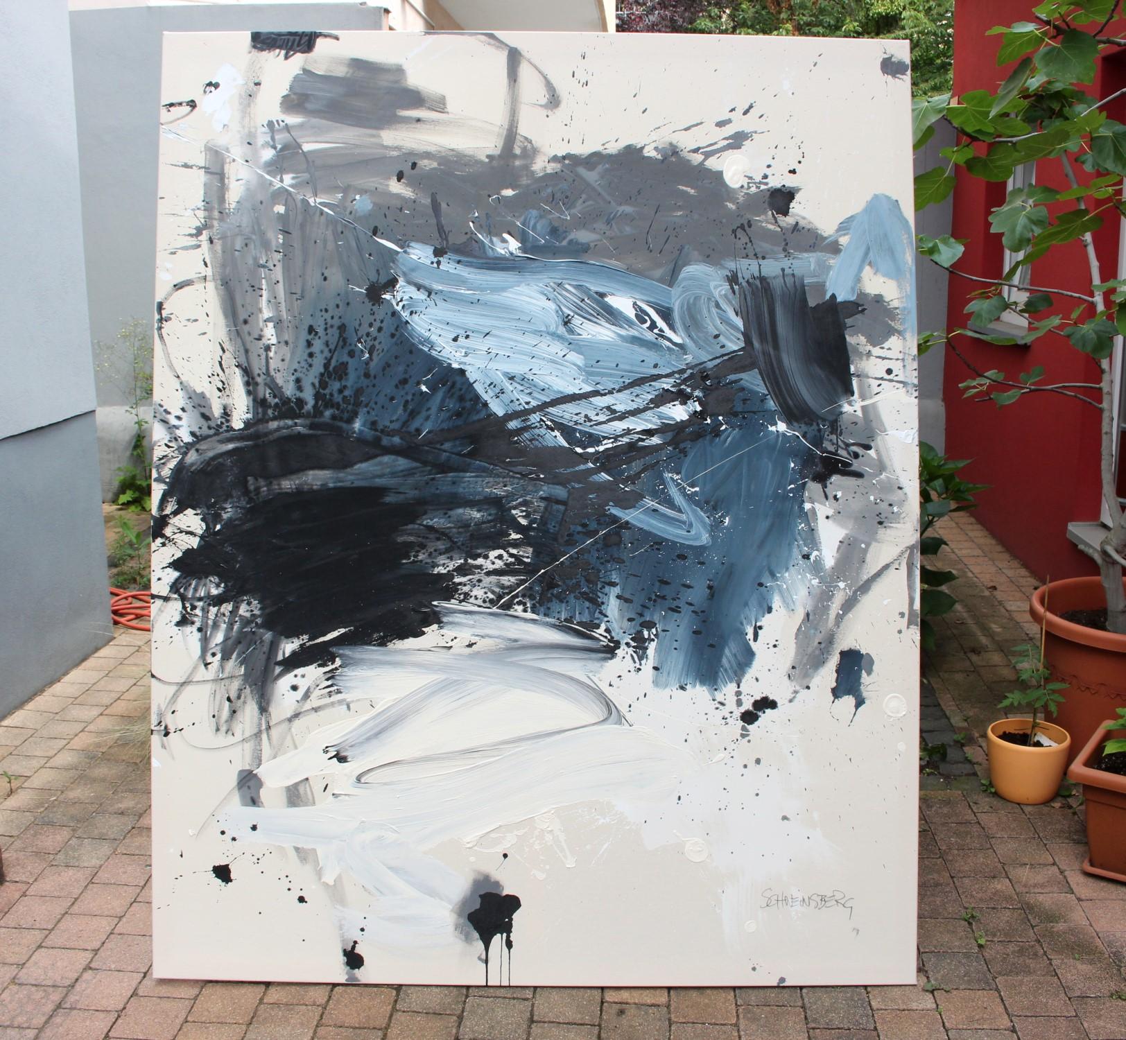 Se avecina un frente de tormenta (Pintura abstracta) en venta 6