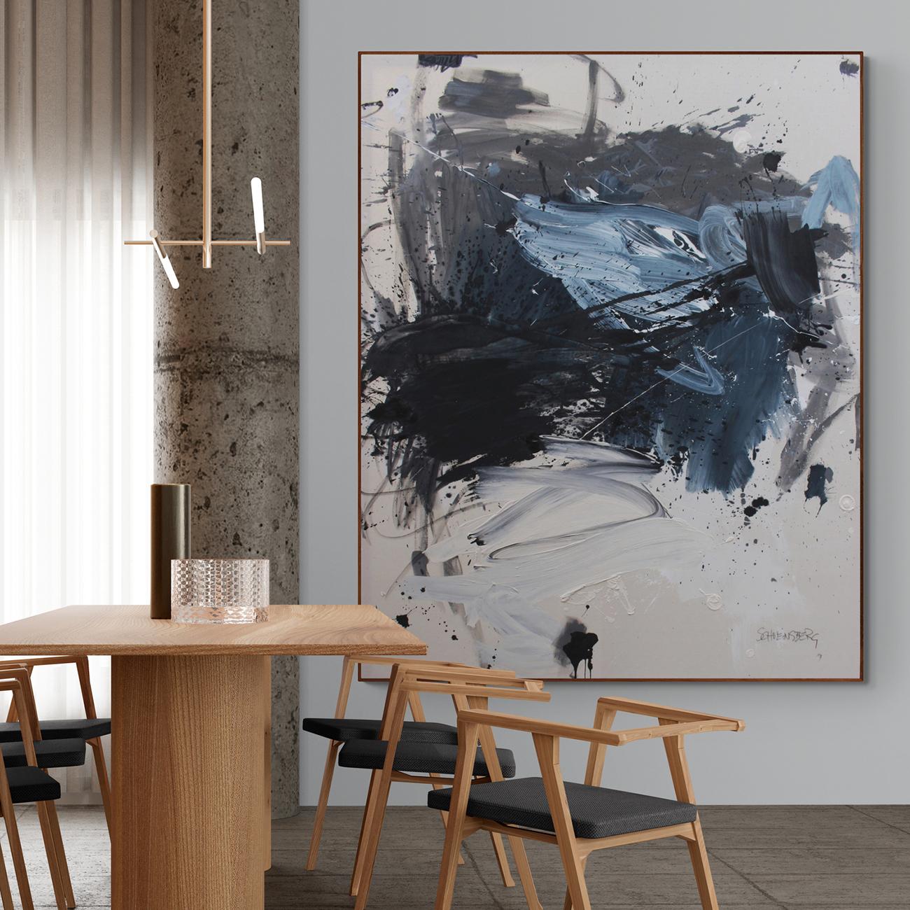 Se avecina un frente de tormenta (Pintura abstracta) - Painting Expresionismo abstracto de Daniela Schweinsberg