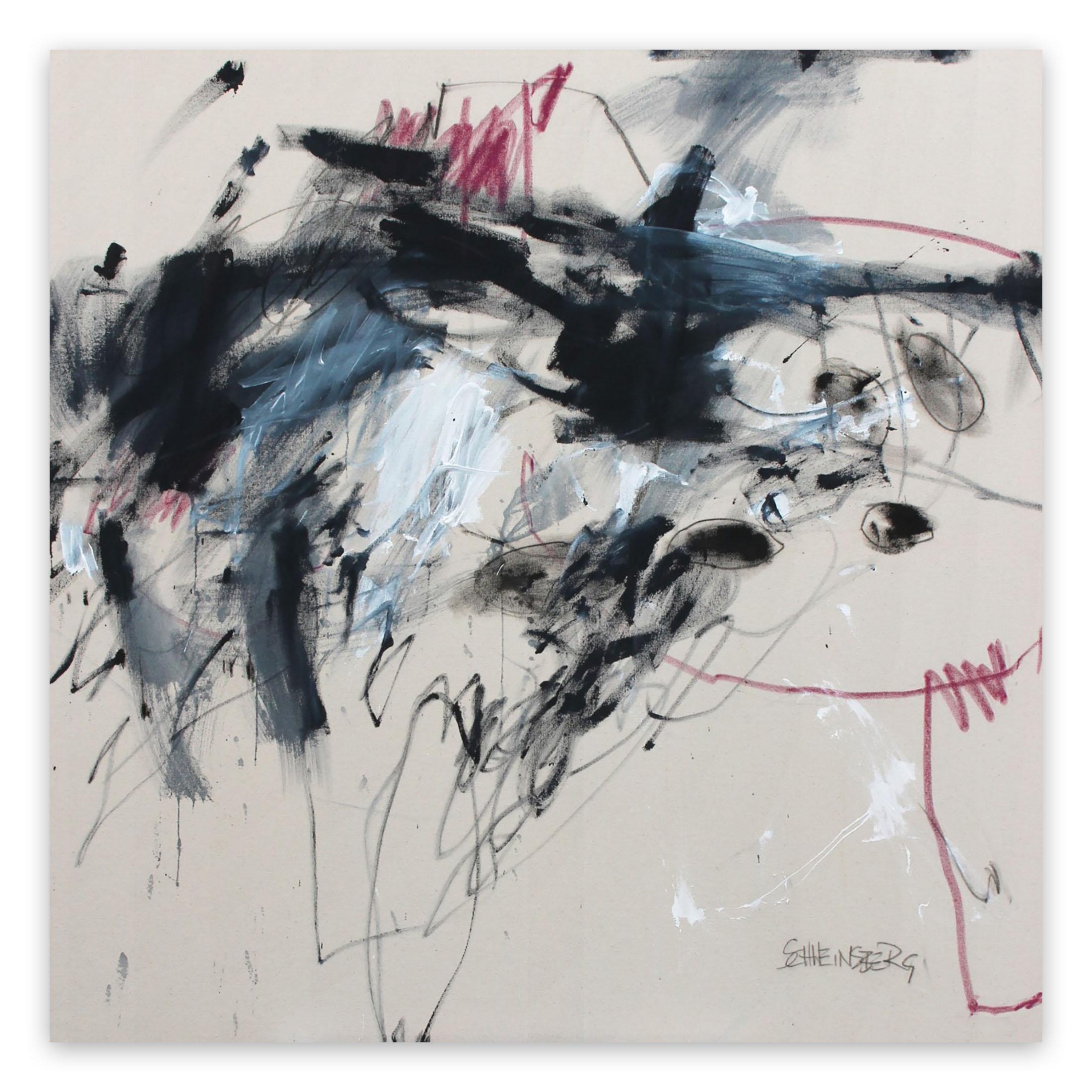 Daniela Schweinsberg Abstract Painting - Unwritten letters (Abstract painting)