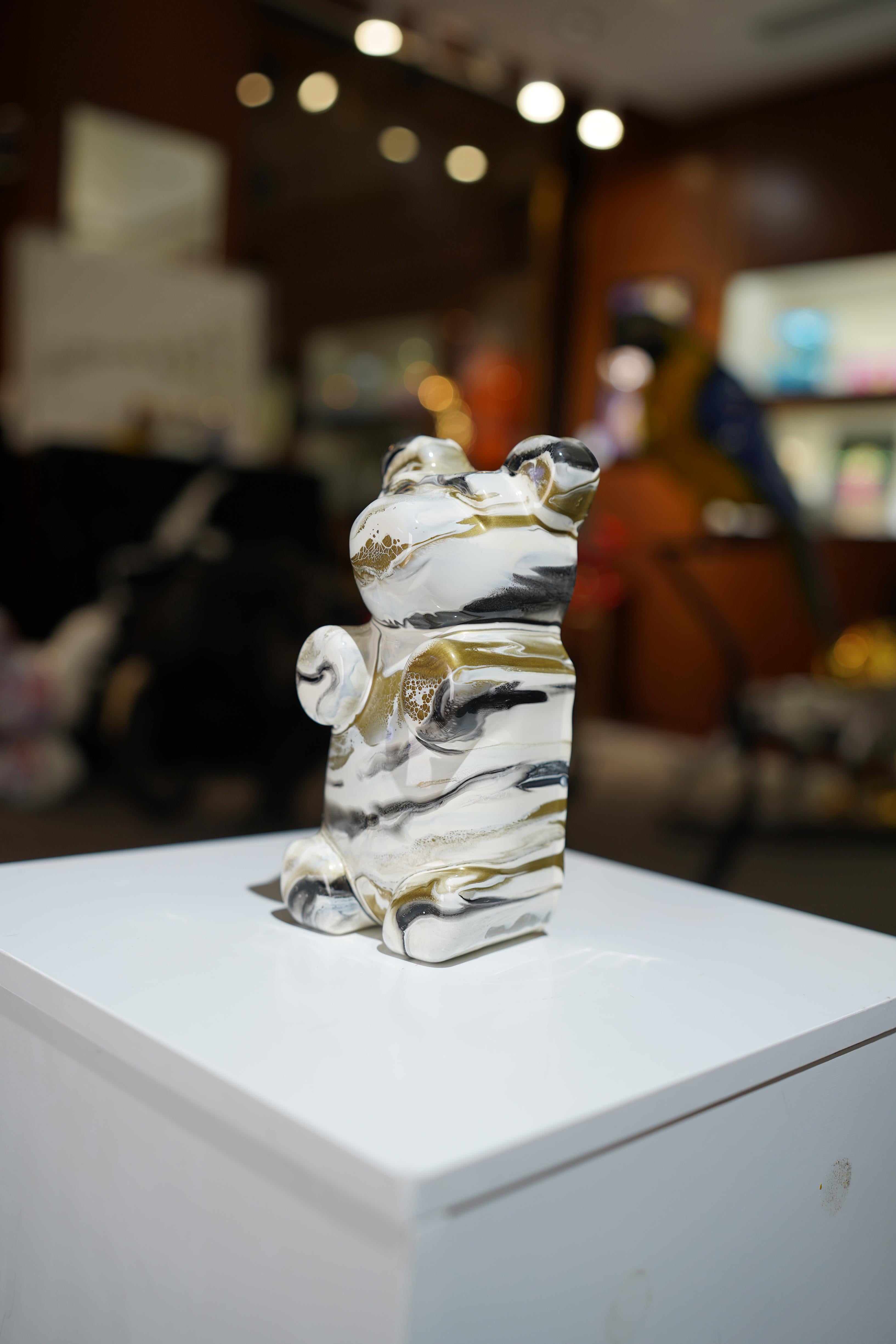 DANIELA - Weißer Marmorbär Design (Pop-Art), Sculpture, von daniela