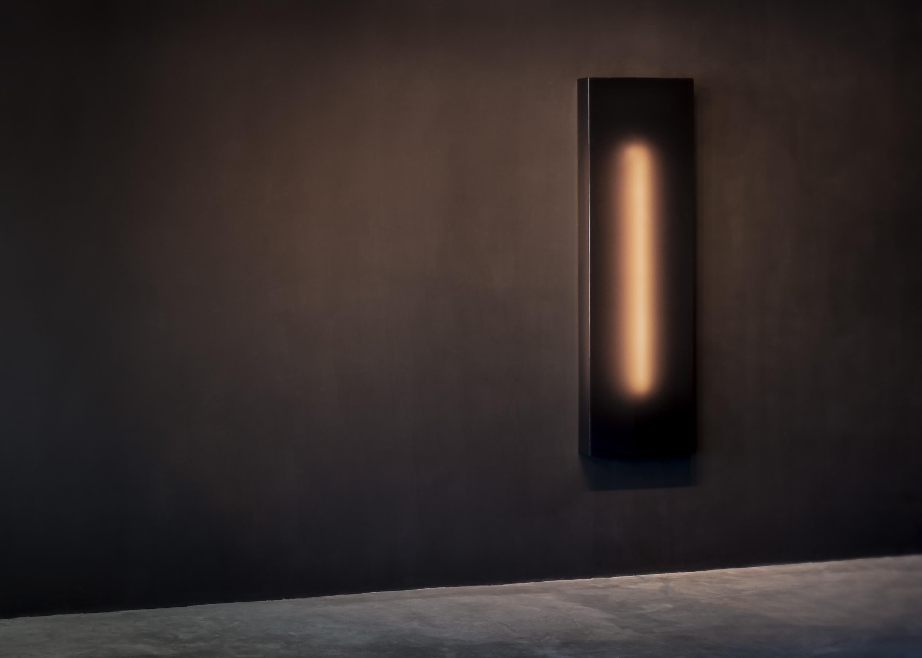 Fait main Sculpture lumineuse Aubergine Grey Lumalight de Daniele Albright, 2017 en vente