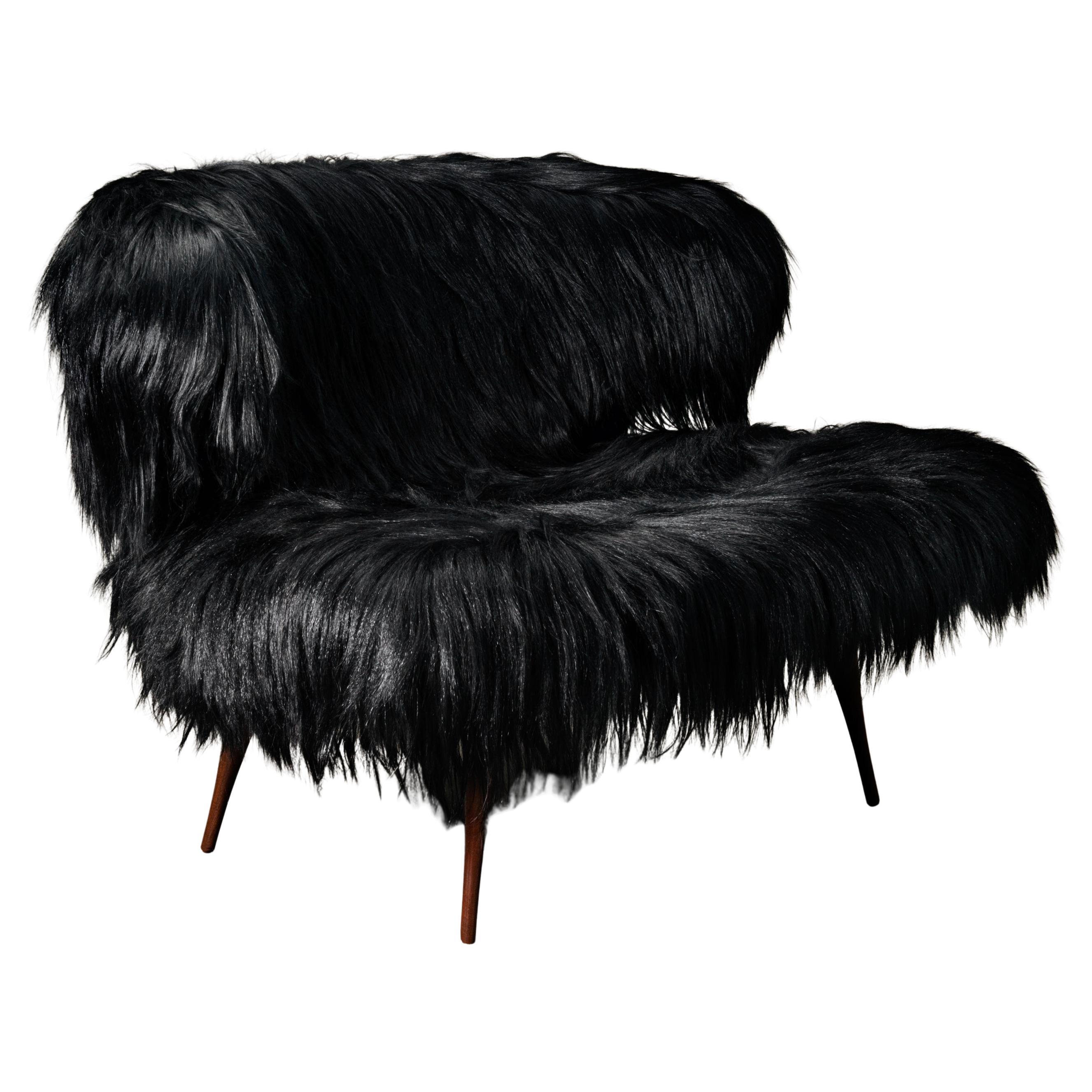 Daniele Albright, "Black Woolly Bella", Chair, 2014