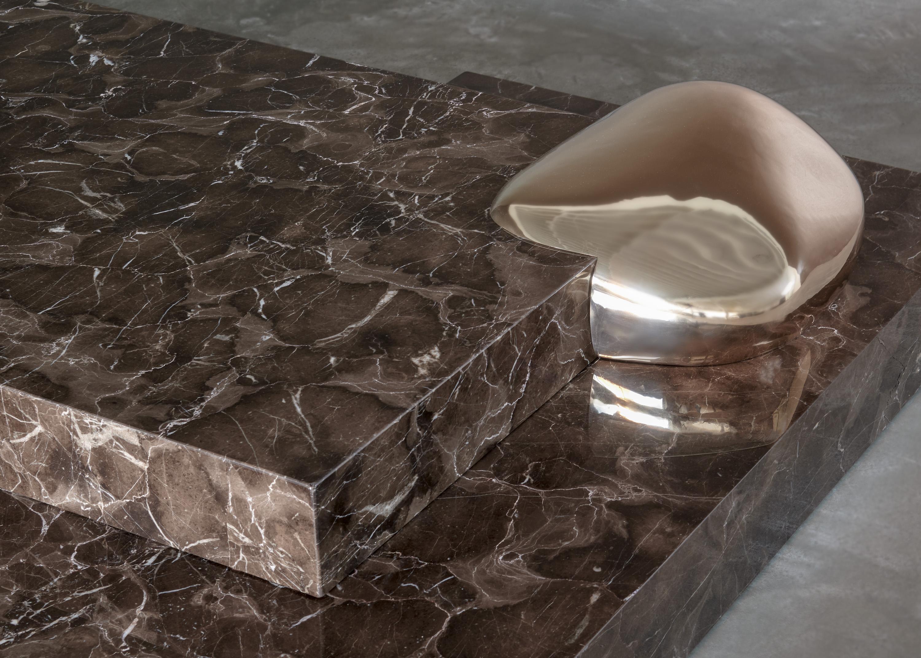Moulage Table basse Metalithoid de Daniele Albright, 2018 en vente
