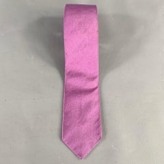 DANIELE ALESSANDRINI - Cravatta in seta con trama viola e lilla