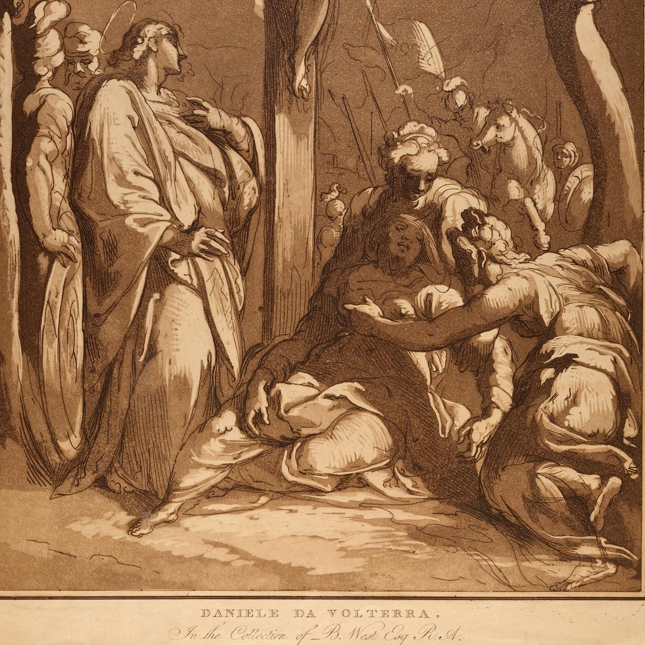 Crucifixion: Radierung von Conrad Metz nach Daniele da Volterra aus dem 18. Jahrhundert im Angebot 3