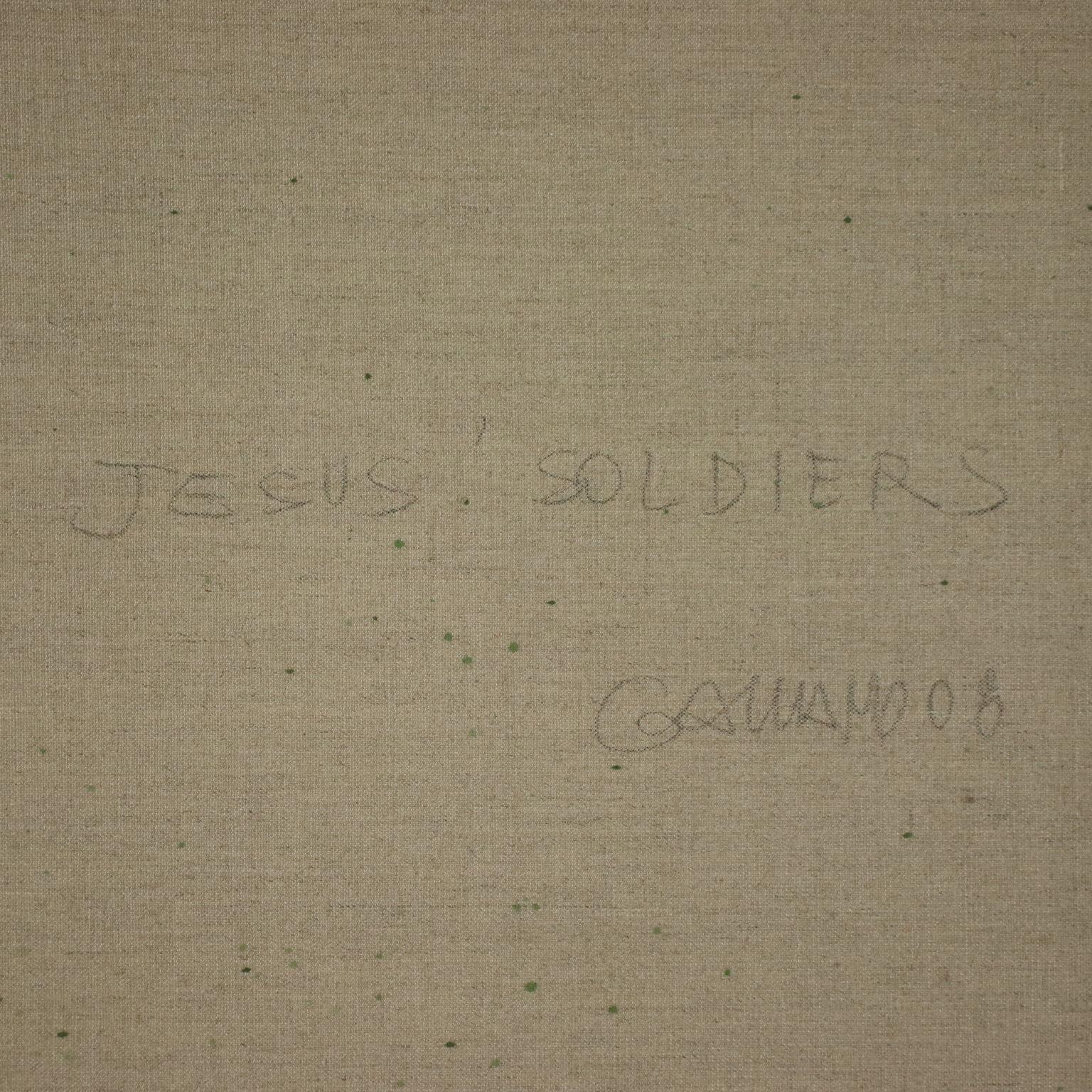 Jesus' Soldiers 2008, Daniele Galliano Oil Enamel On Canvas Contemporary 9