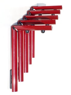 "Daniele" Gianfranco Frattini for Luci 1970s Italian Design Wall Lamp, Set of 5