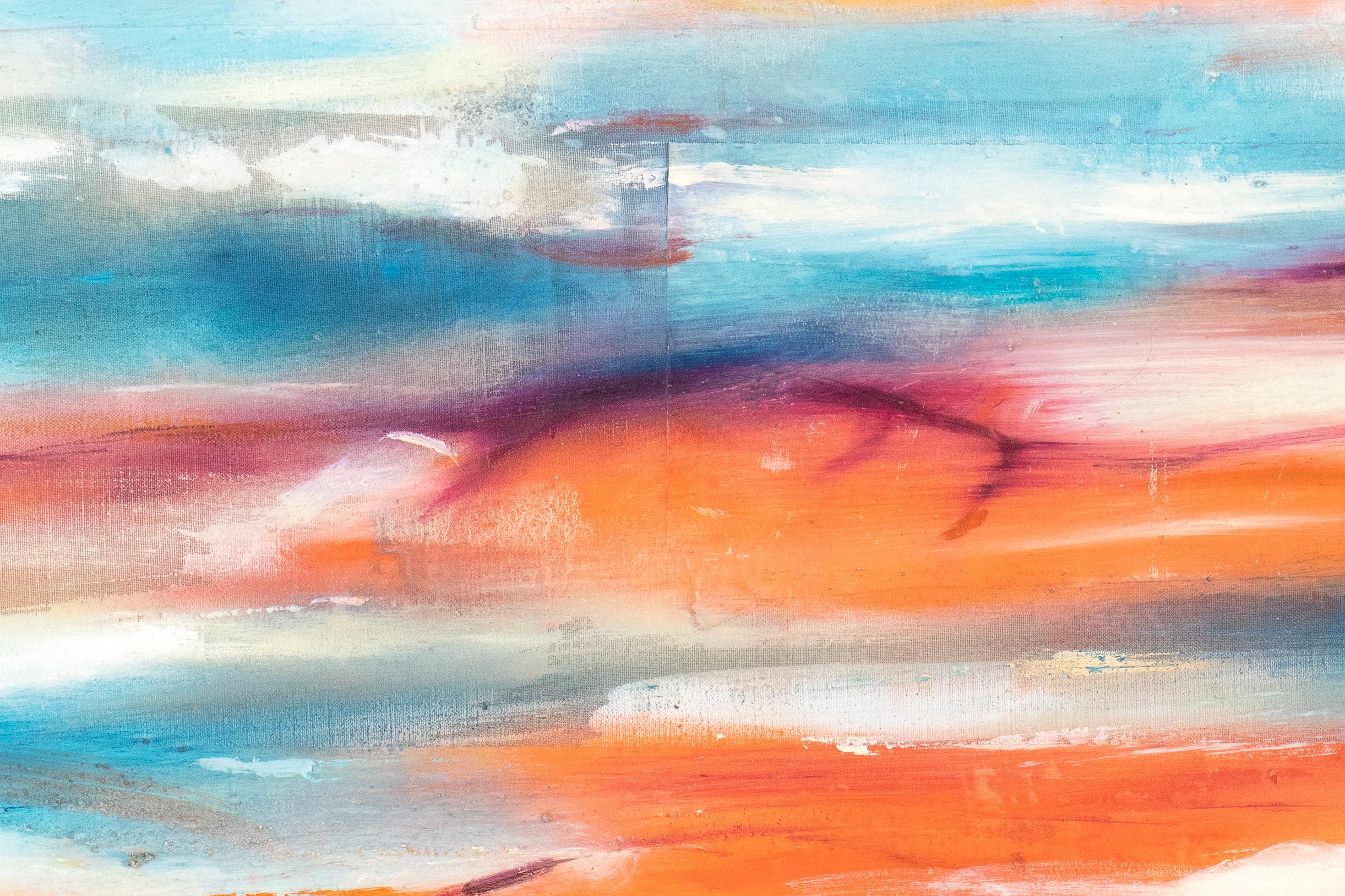 Pittura astratta contemporanea firmata e datata dall'artista italiano Daniele Righi Ricco 2
