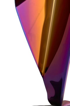 Daniele Sigalot, Clearly not a paperplane, 2021, scuplture, iridescent steel