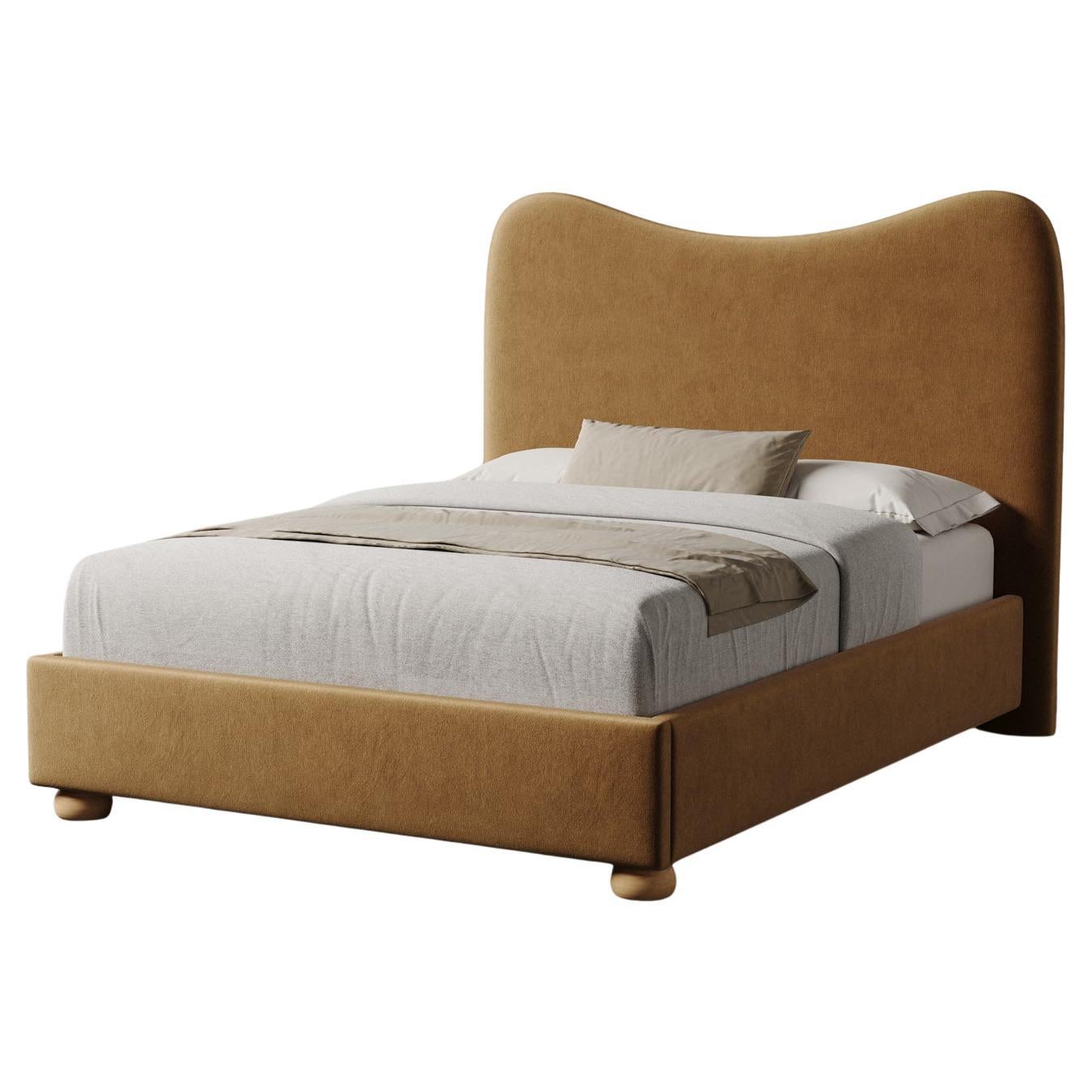 Letto "Danielle" in velluto Performance di Christiane Lemieux (King)