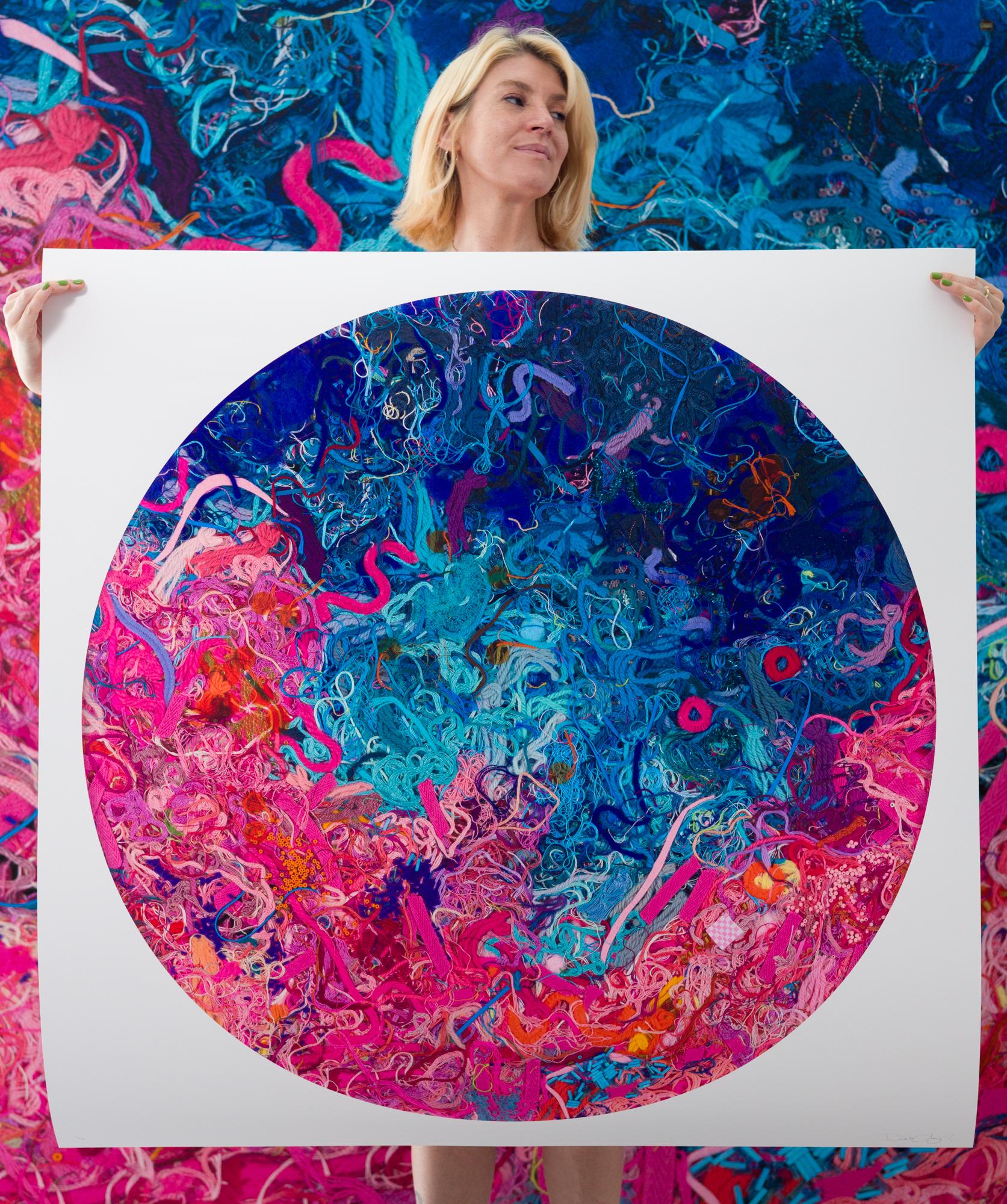 Danielle Clough Abstract Print - "Portal to Bermuda print", Abstract, Assemblage, Digital Print