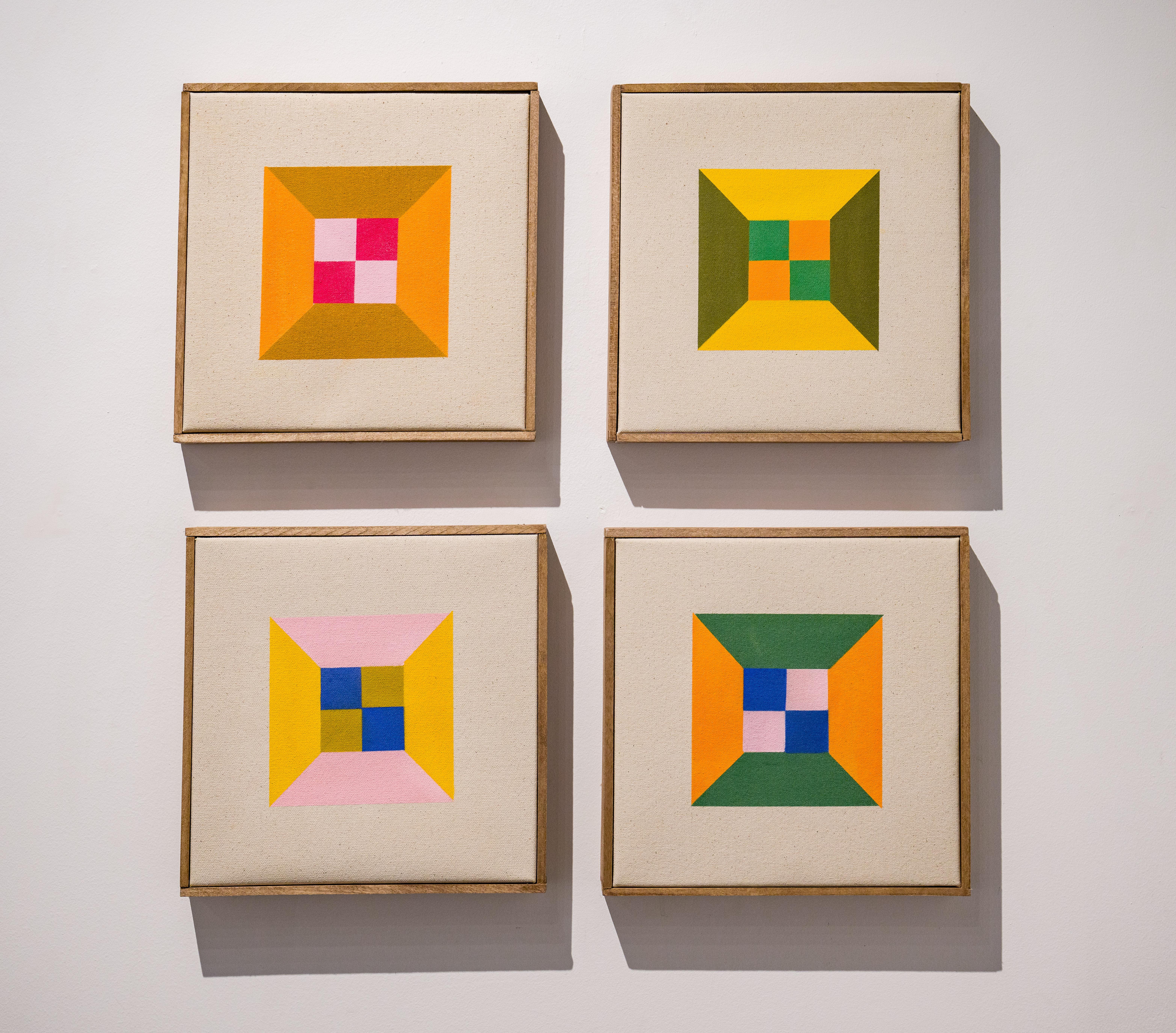 Forma della risonanza 15 - Painting Astrattismo geometrico di Danielle Hacche