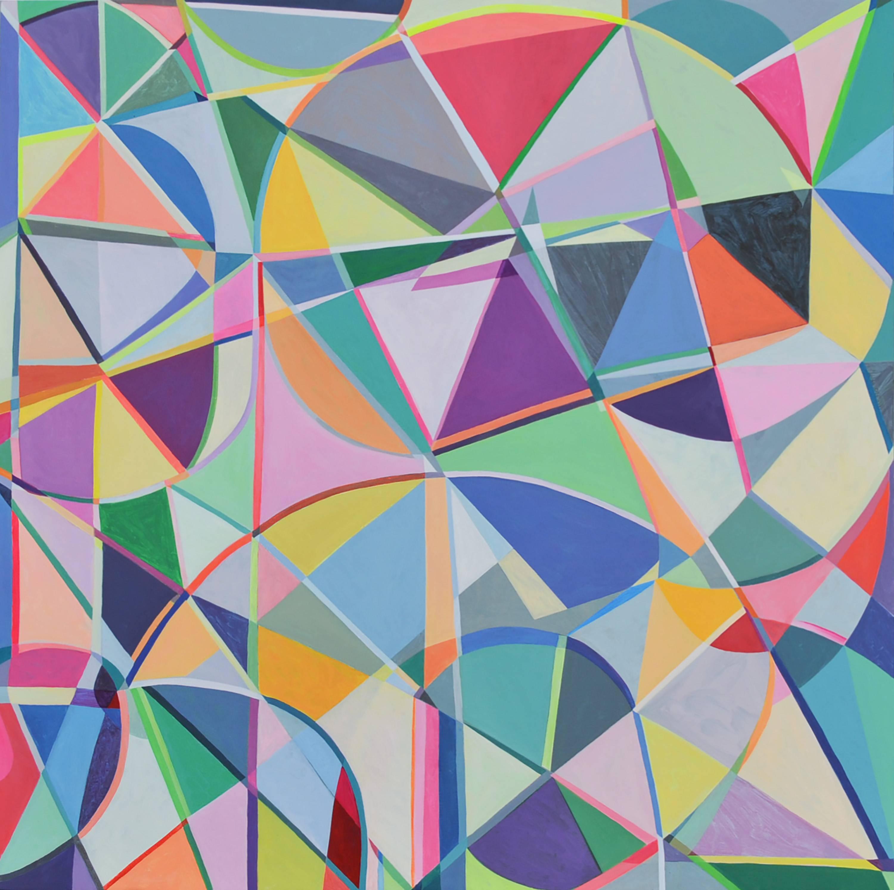 Danielle Kimzey Abstract Painting - Beach Umbrella