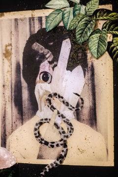 Clara - Mixed Media Artwork on Wood, Framed, 21st Century