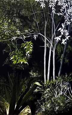 Zeitgenössische französische Kunst von Danielle Launay - Mon Jardin de Nuit 