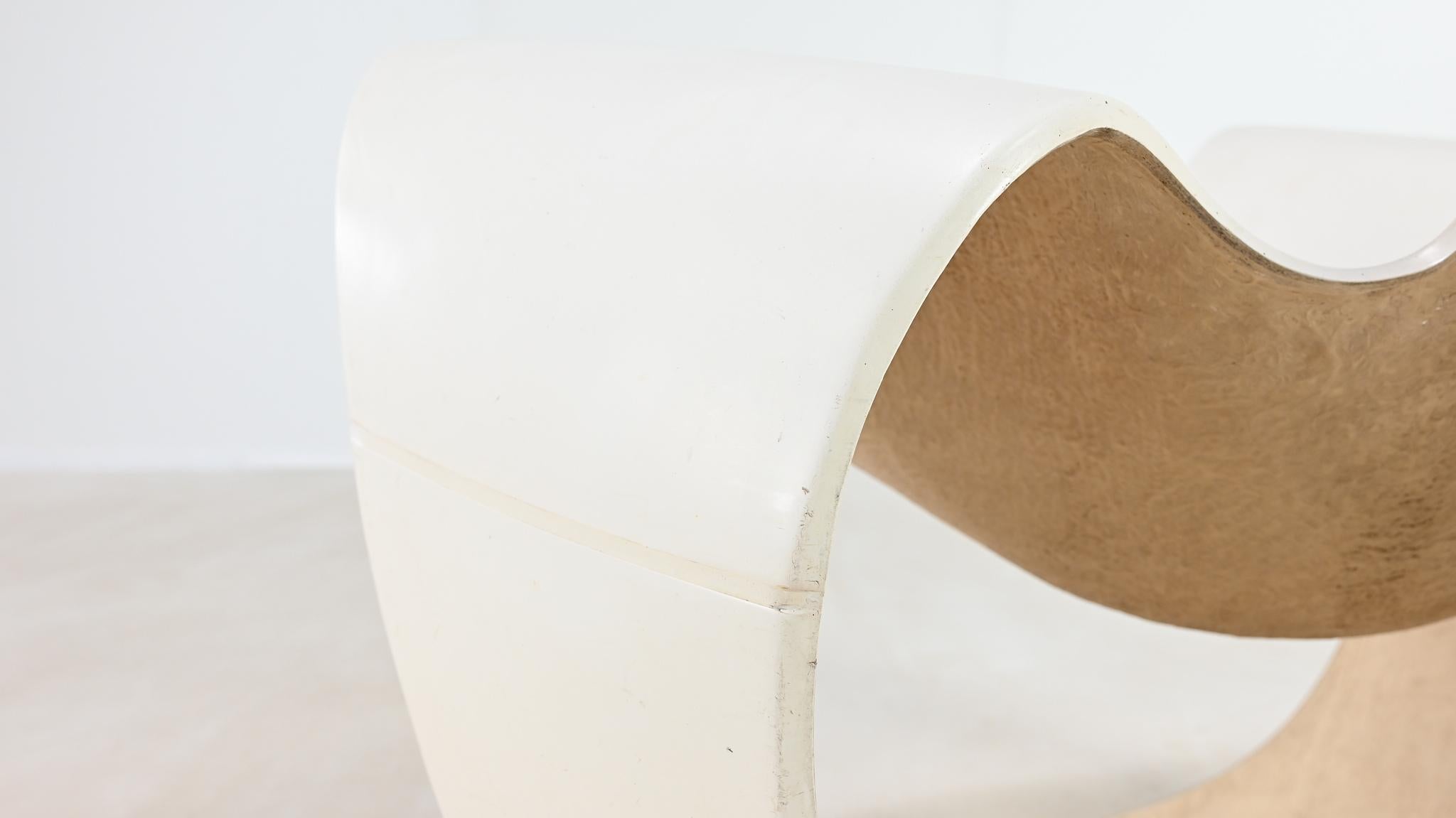 Danielle Quarante, Silla Albatros Para Aerotransportados, Fibra de vidrio, Resina Francia C.1965 en venta 4
