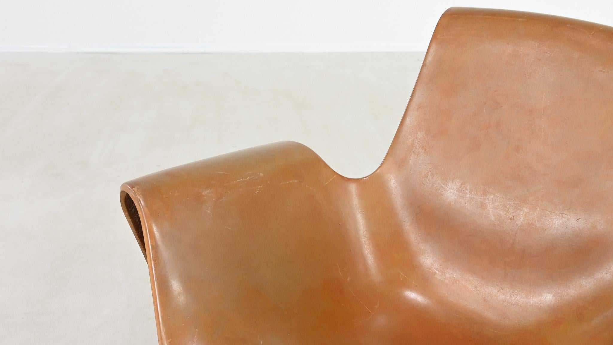 Danielle Quarante, Silla Albatros Para Aerotransportados, Fibra de vidrio, Resina Francia C.1965 en venta 4