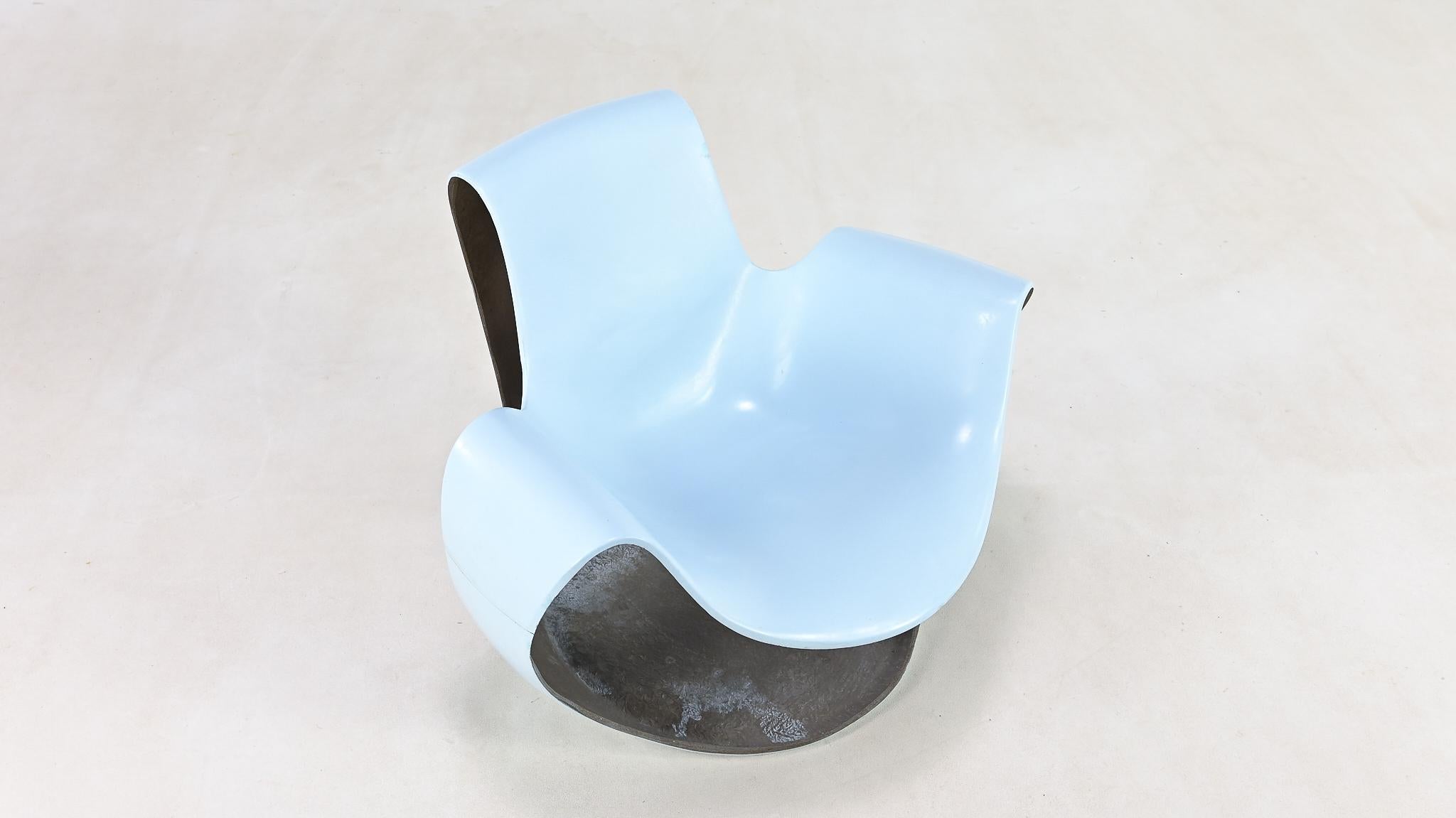 Danielle Quarante, Silla Albatros Para Aerotransportados, Fibra de vidrio, Resina Francia C.1965 en venta 6