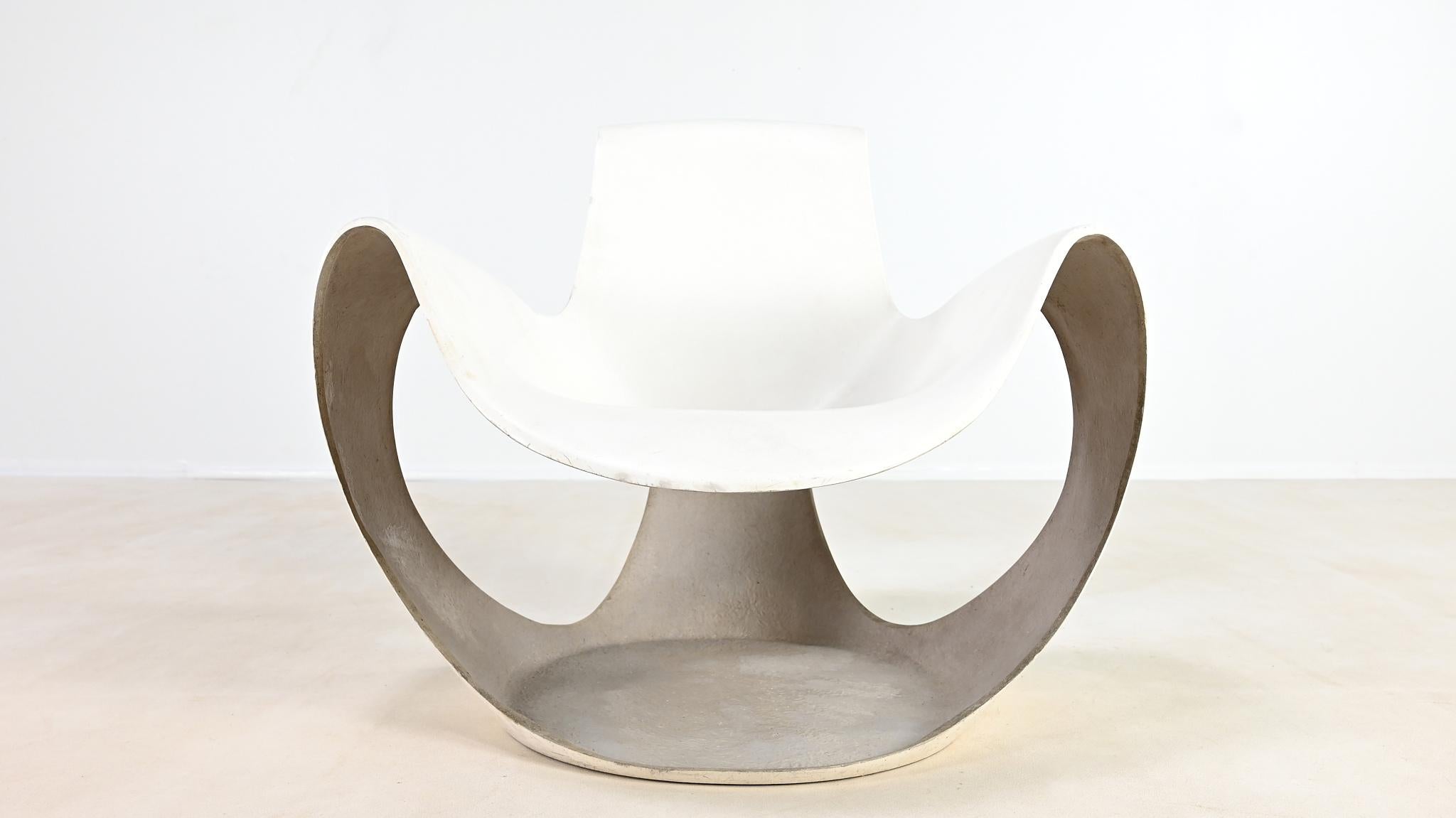 Danielle Quarante, Albatros Chair For Airborne, Fiberglass, Resin France C.1965 For Sale 7