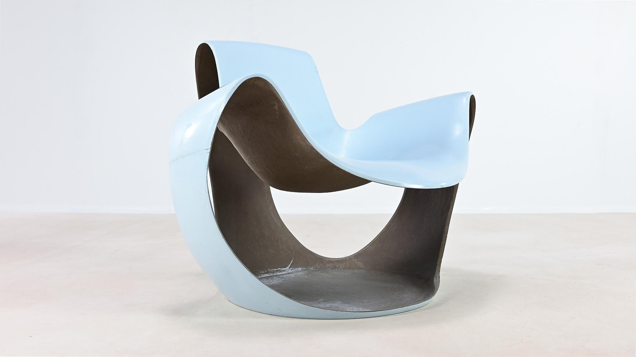 Danielle Quarante, Silla Albatros Para Aerotransportados, Fibra de vidrio, Resina Francia C.1965 en venta 7