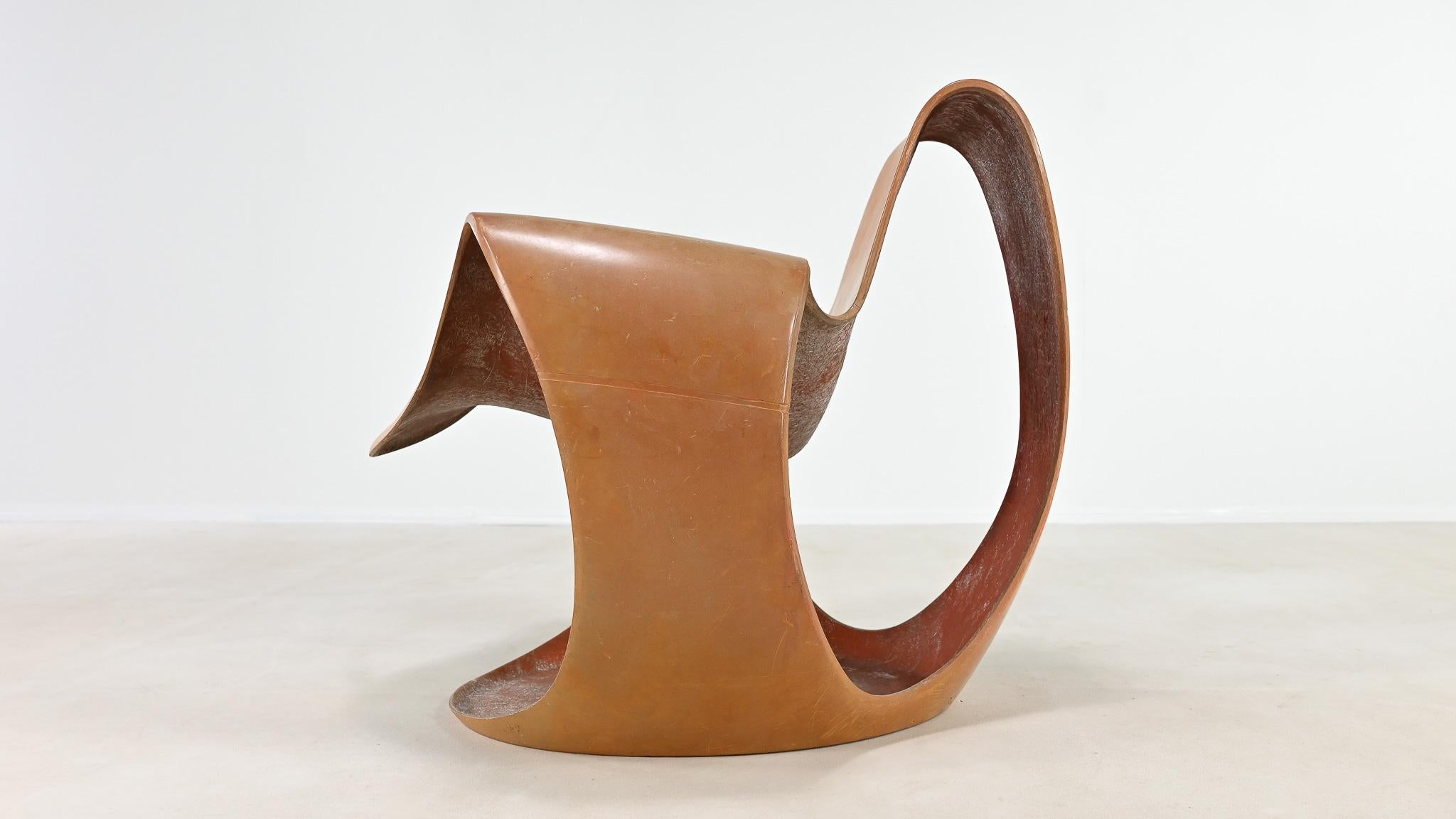 Danielle Quarante, Silla Albatros Para Aerotransportados, Fibra de vidrio, Resina Francia C.1965 en venta 8