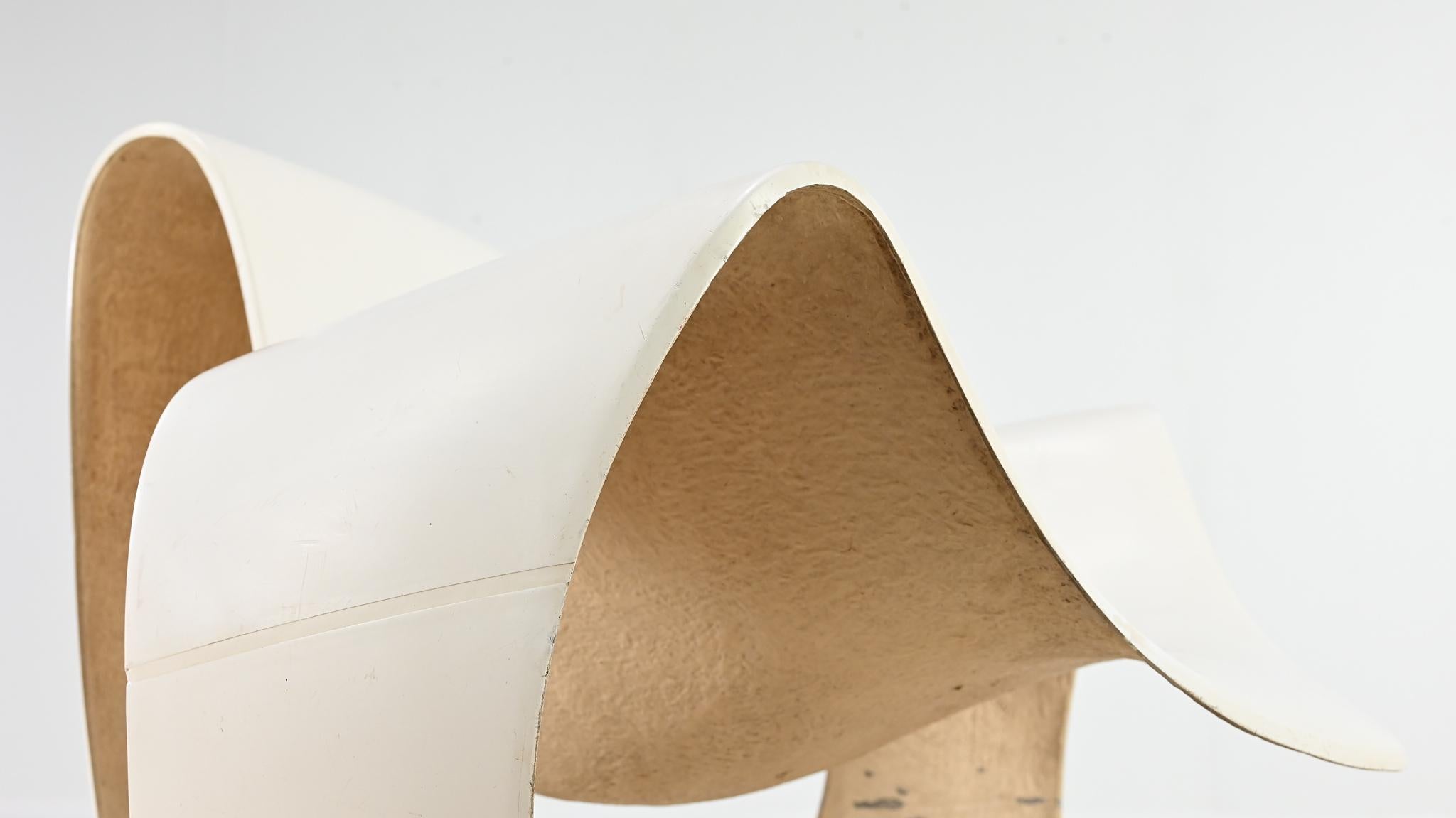 Danielle Quarante, Silla Albatros Para Aerotransportados, Fibra de vidrio, Resina Francia C.1965 en venta 9