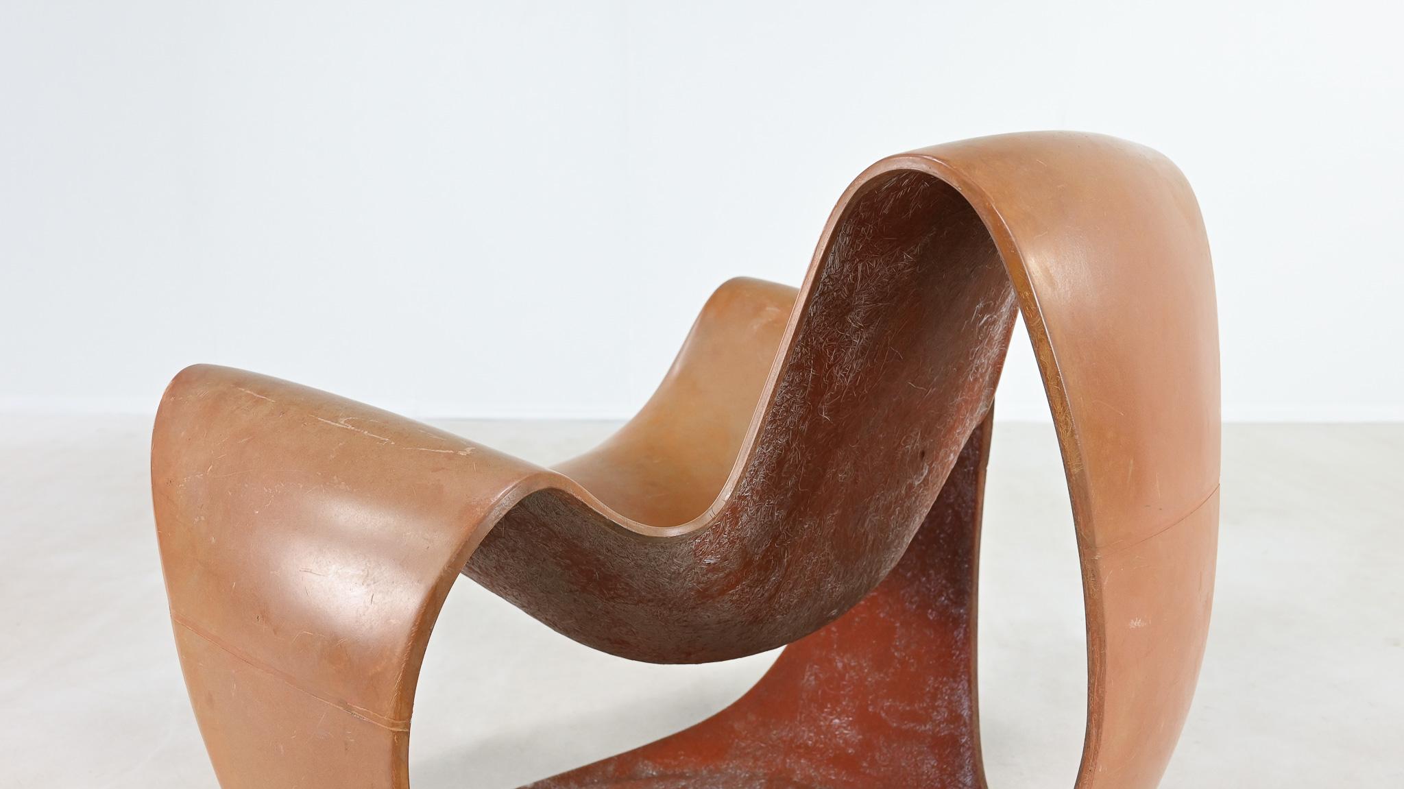 Danielle Quarante, Silla Albatros Para Aerotransportados, Fibra de vidrio, Resina Francia C.1965 en venta 9