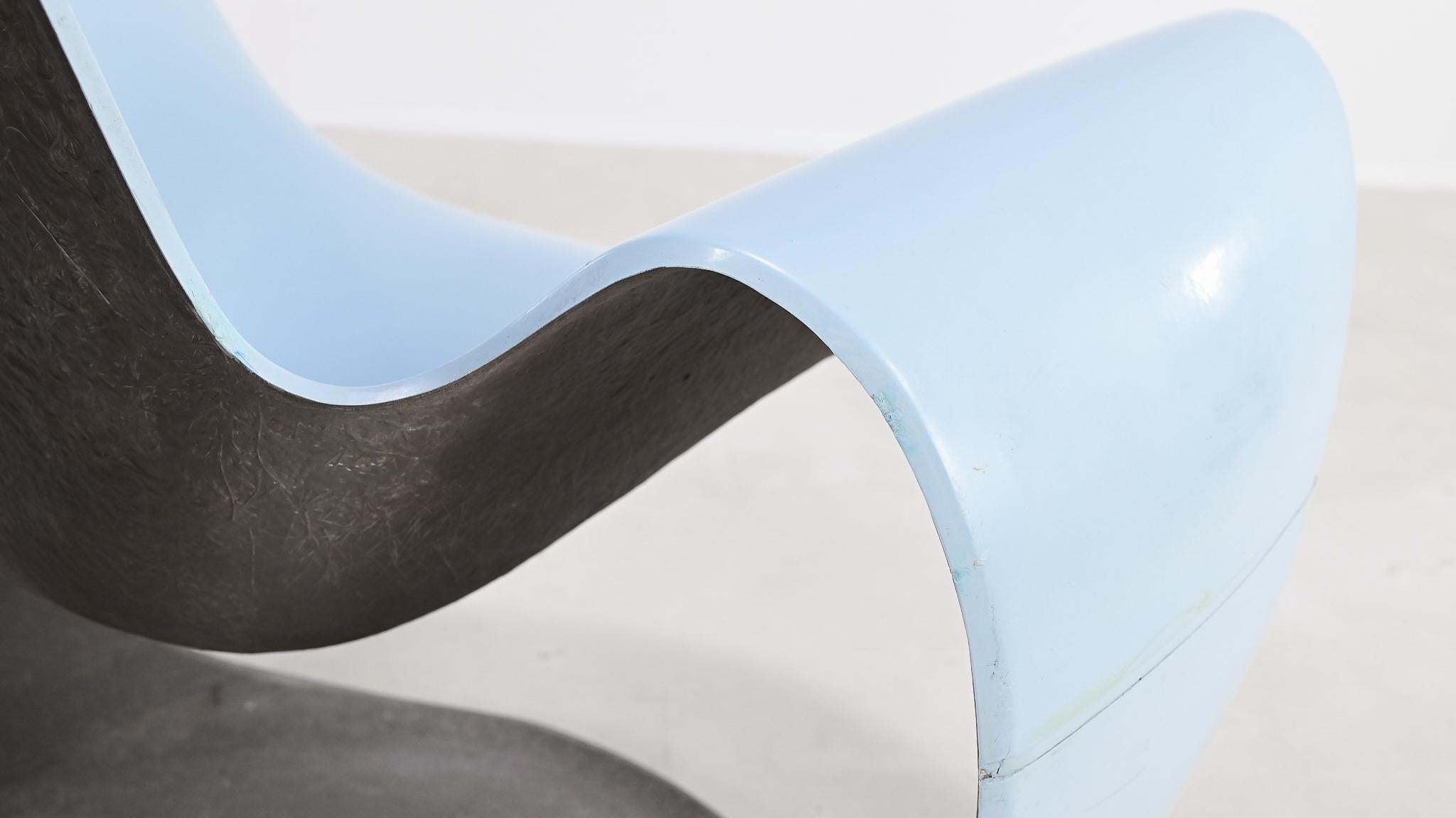 Danielle Quarante, Silla Albatros Para Aerotransportados, Fibra de vidrio, Resina Francia C.1965 en venta 10