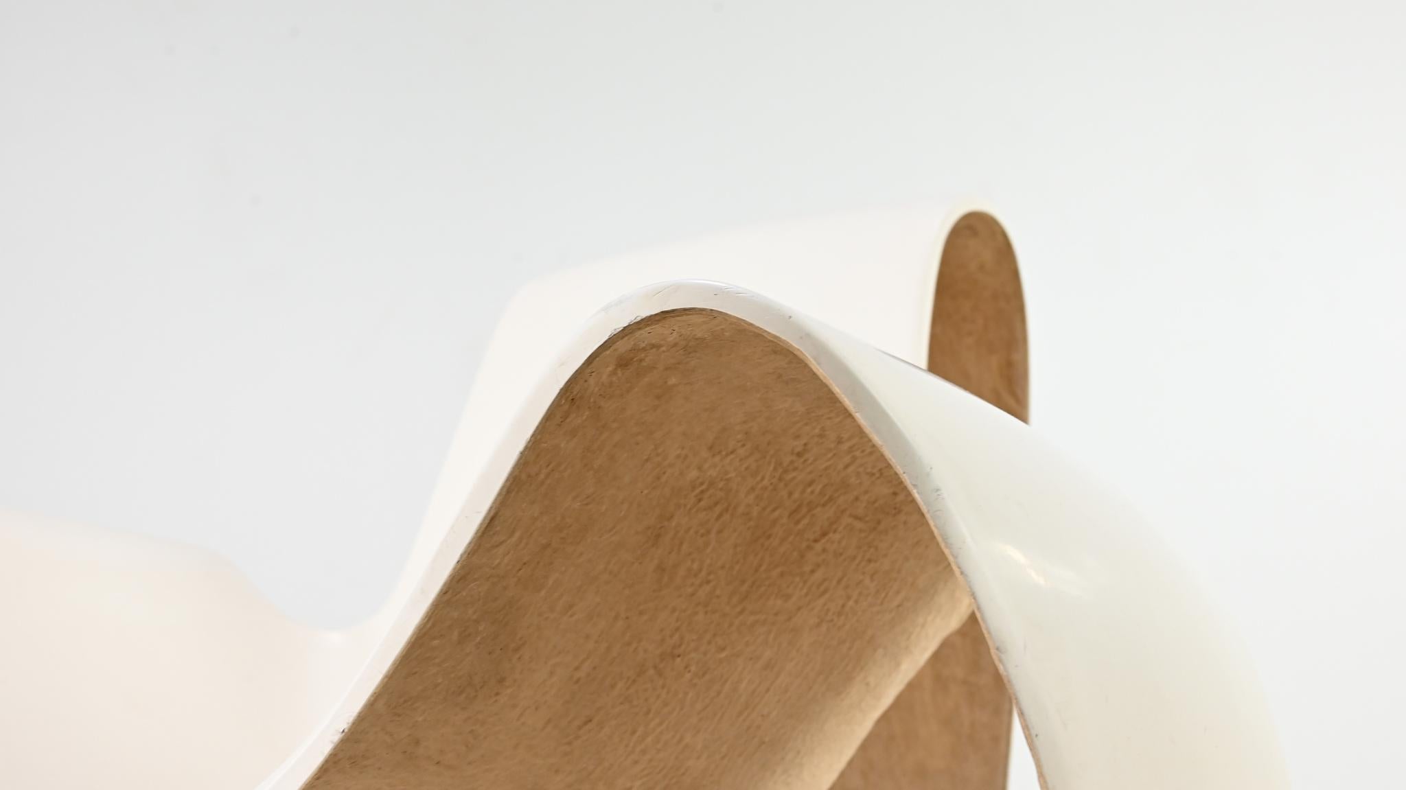 Danielle Quarante, Silla Albatros Para Aerotransportados, Fibra de vidrio, Resina Francia C.1965 en venta 11
