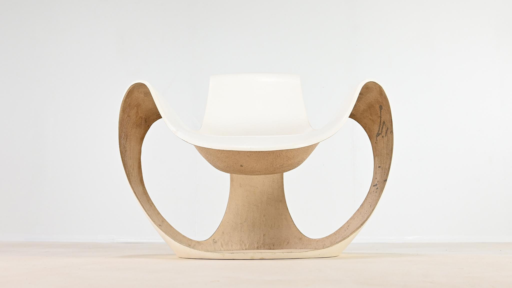 Danielle Quarante, Silla Albatros Para Aerotransportados, Fibra de vidrio, Resina Francia C.1965 en venta 12