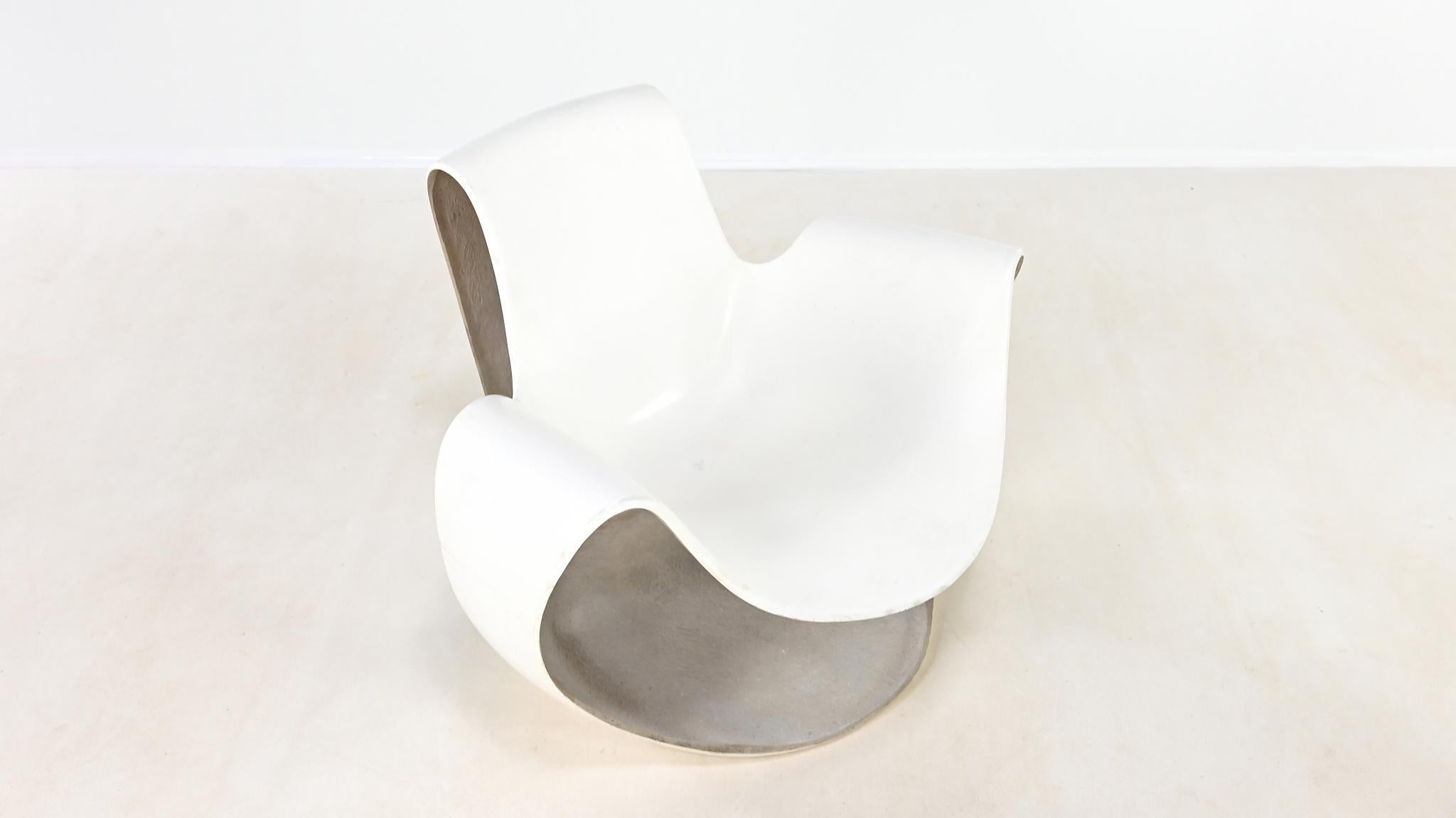 Danielle Quarante, Albatros Chair For Airborne, Fiberglass, Resin France C.1965 For Sale 12