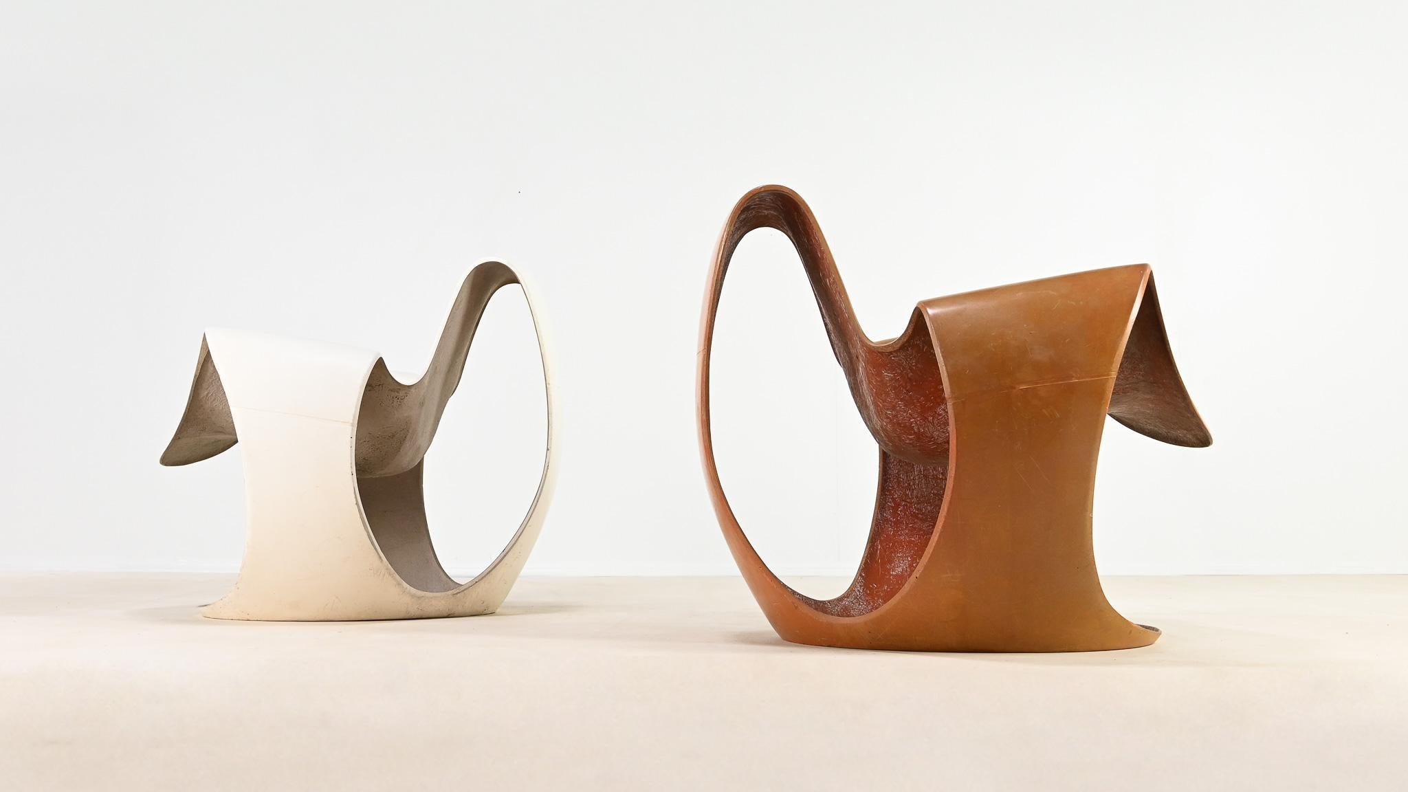 Danielle Quarante, Silla Albatros Para Aerotransportados, Fibra de vidrio, Resina Francia C.1965 en venta 13