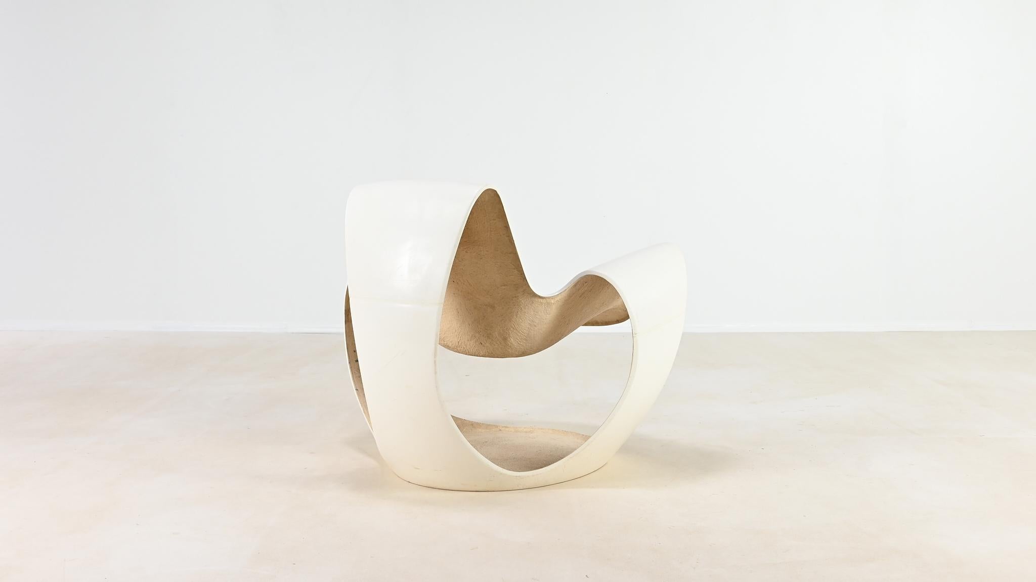 Danielle Quarante, Silla Albatros Para Aerotransportados, Fibra de vidrio, Resina Francia C.1965 Francés en venta