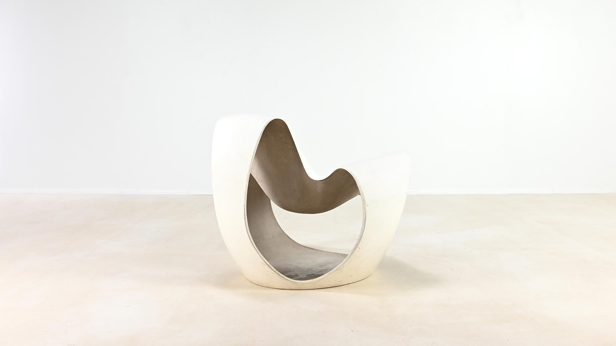 Danielle Quarante, Albatros Chair For Airborne, Fiberglass, Resin France C.1965 In Good Condition For Sale In Munster, NRW