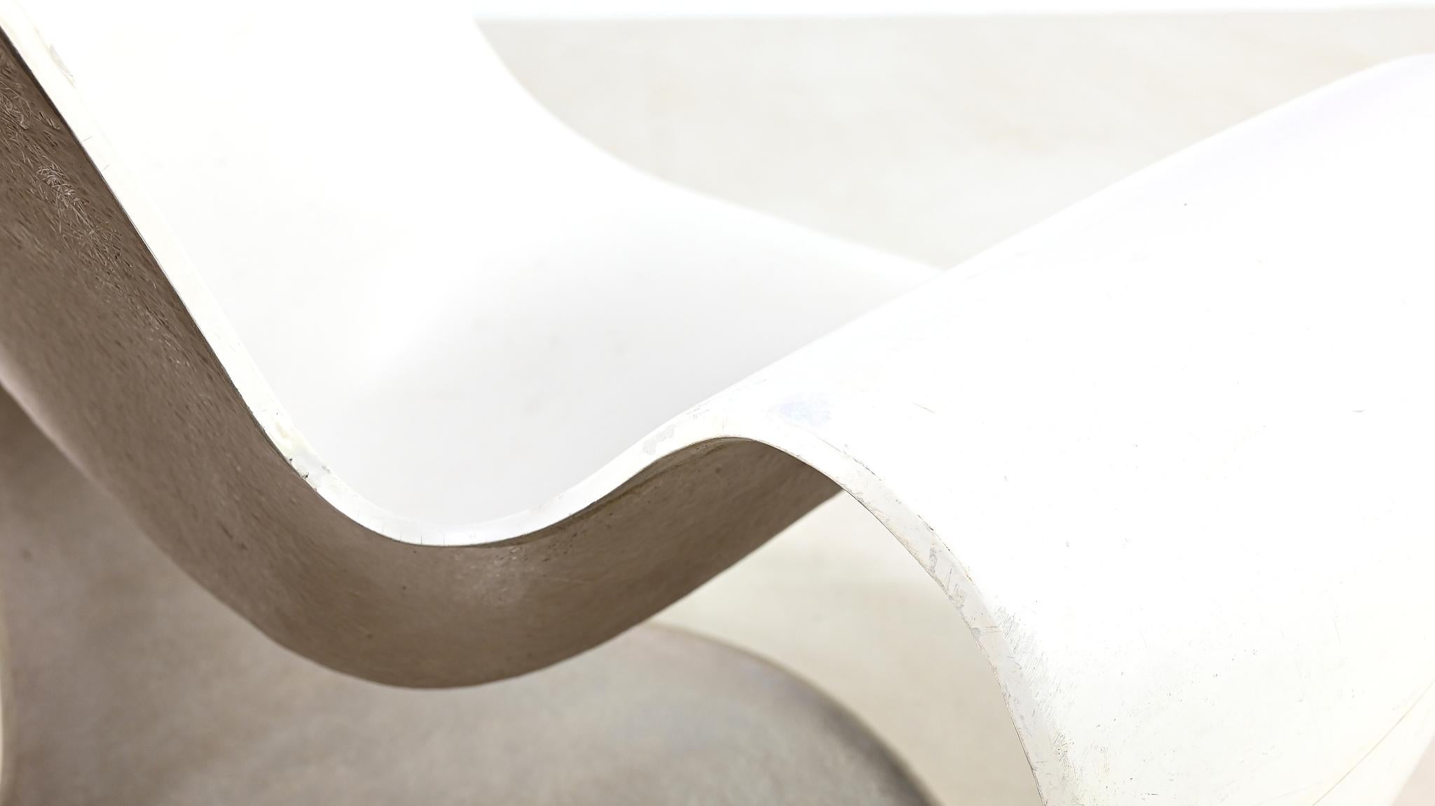 Mid-20th Century Danielle Quarante, Albatros Chair For Airborne, Fiberglass, Resin France C.1965 For Sale
